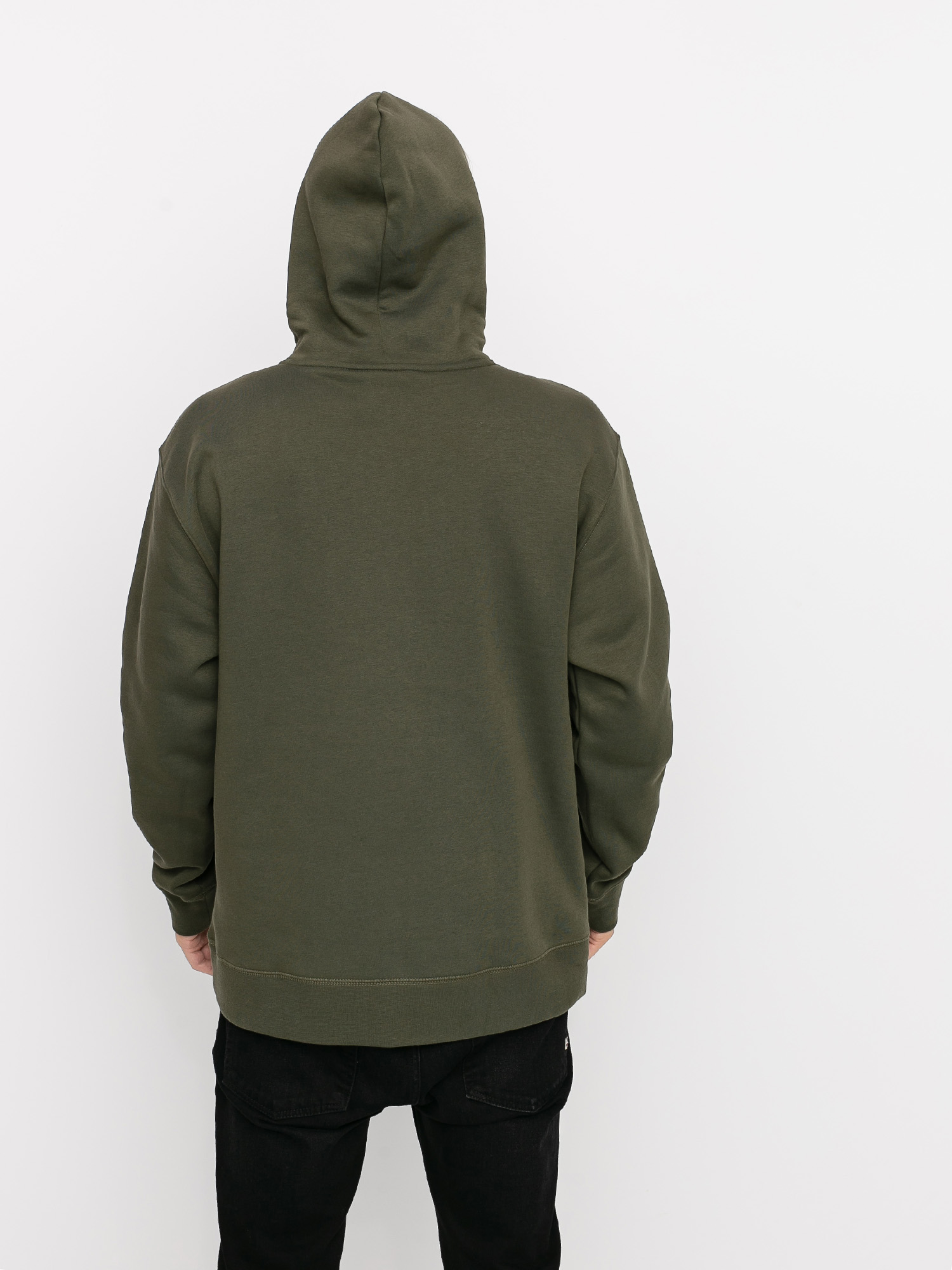 Mikina s kapucí Nike SB Icon HD (cargo khaki/yukon brown)