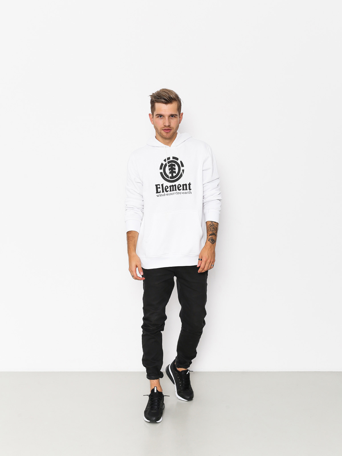 Mikina s kapucí Element Vertical HD (optic white)