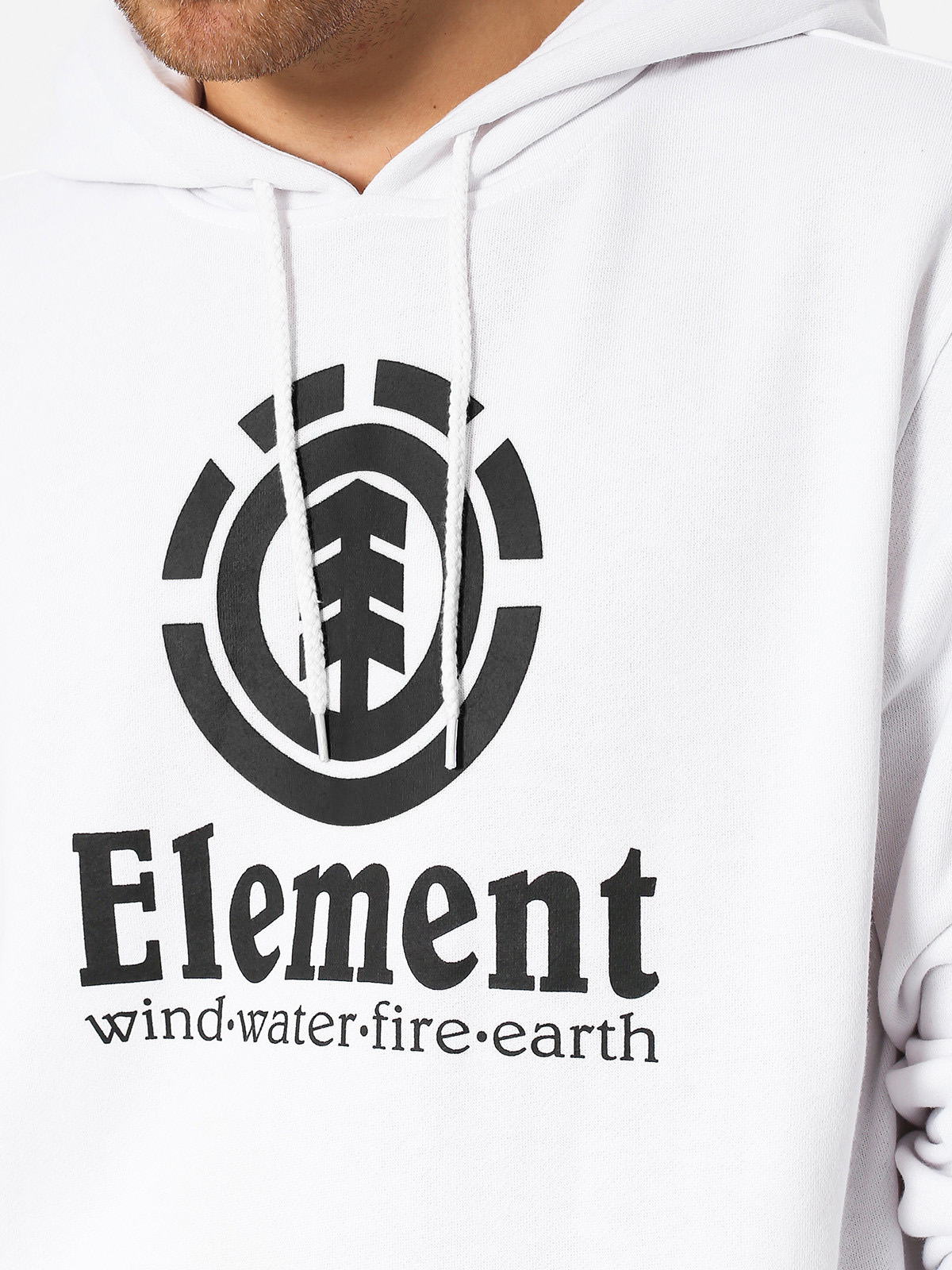 Mikina s kapucí Element Vertical HD (optic white)