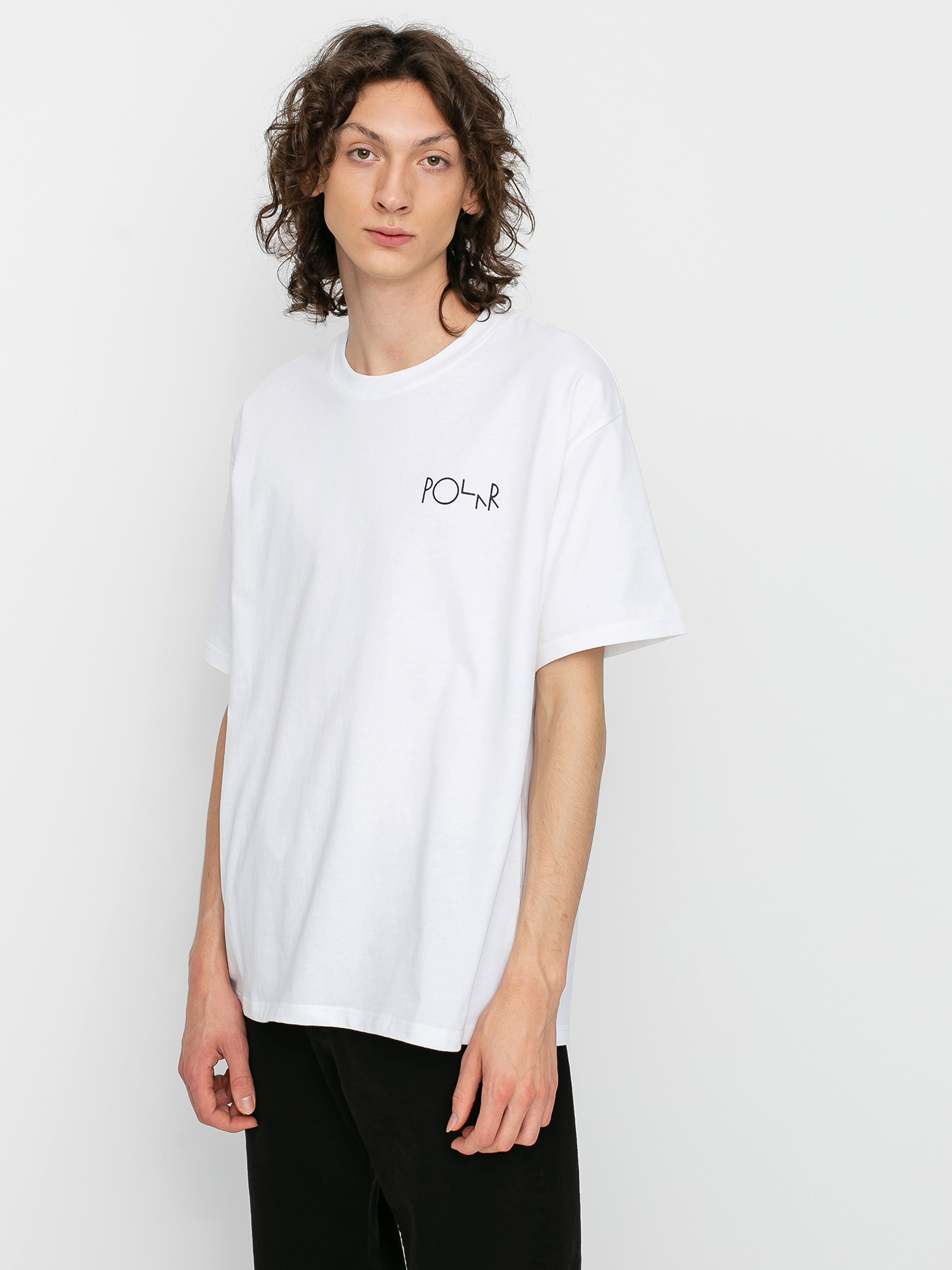 Tričko Polar Skate Moth House Fill Logo (white)