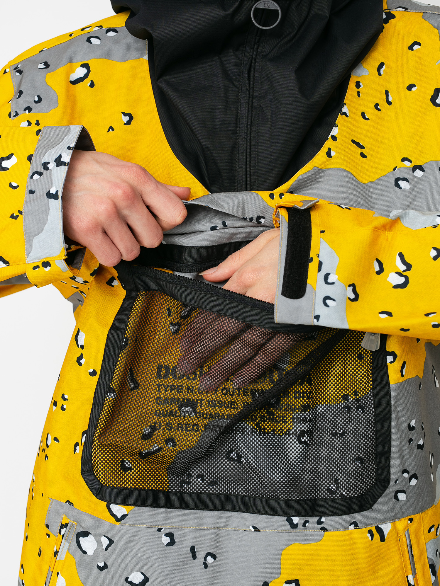 Pánská Snowboardová bunda DC Asap Anorak (chocolate chip lemon chro camo)