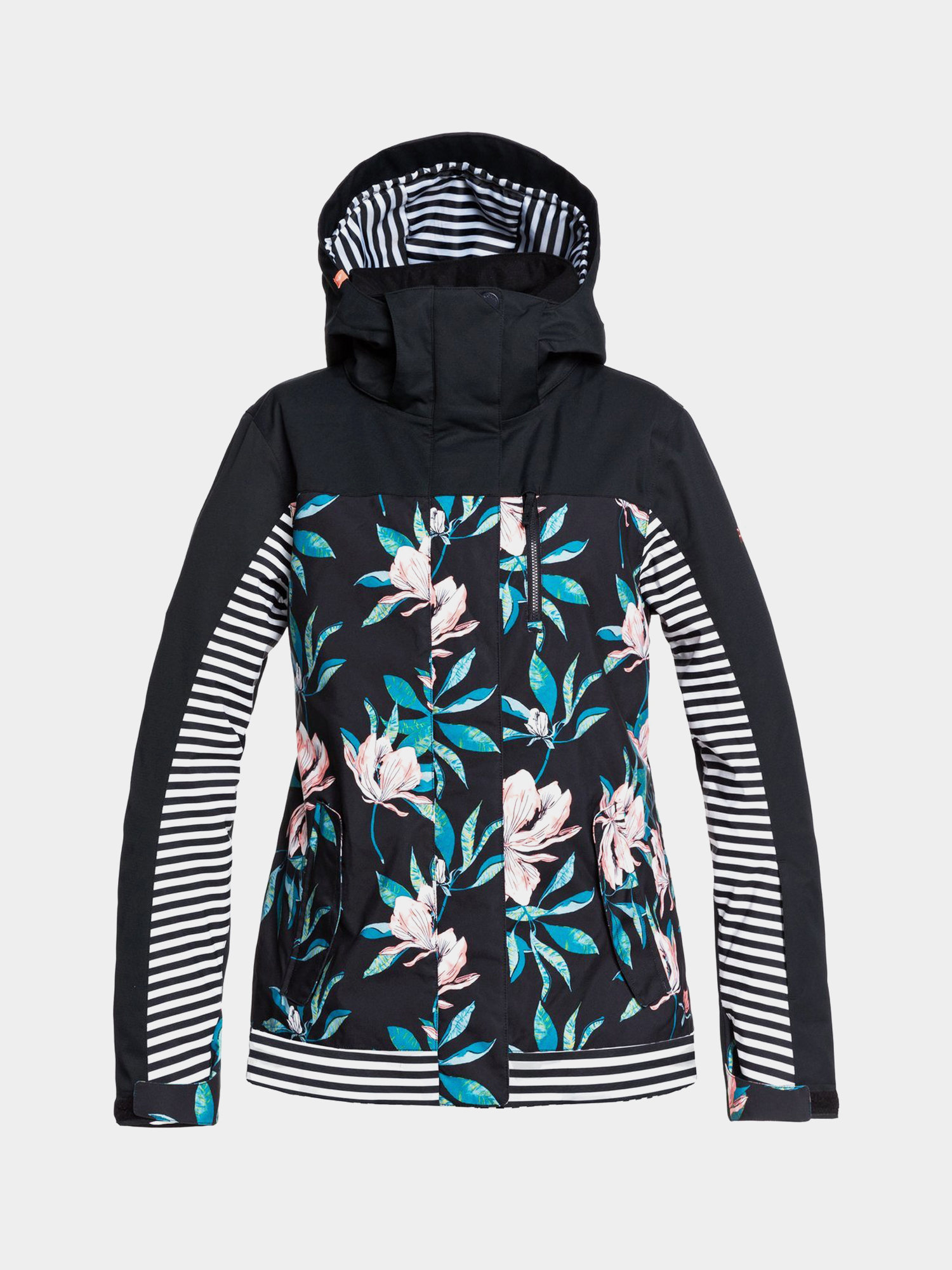 Dámská Snowboardová bunda Roxy Jetty Block (true black tropical day)