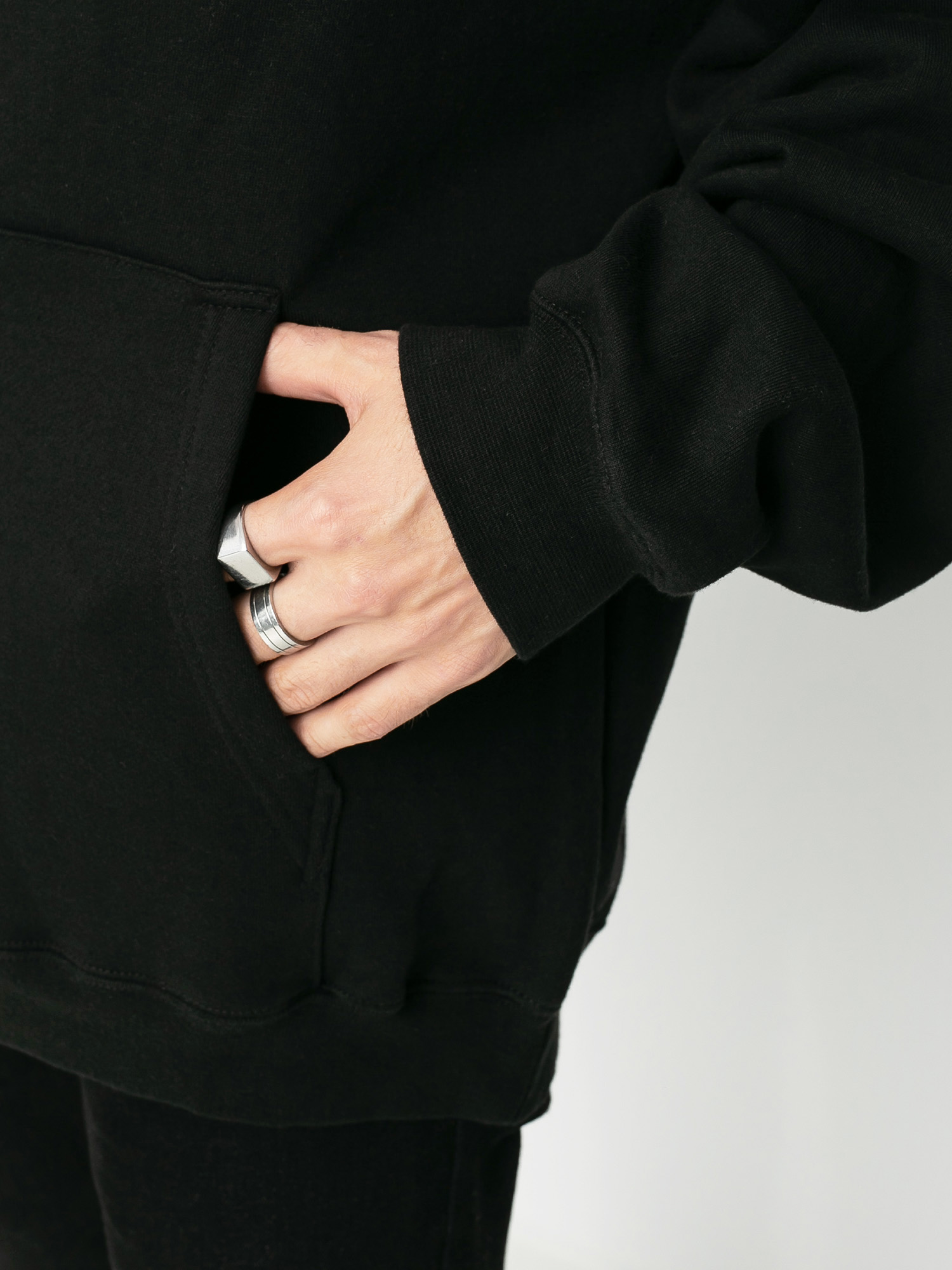 Mikina s kapucí eS Script HD (black)