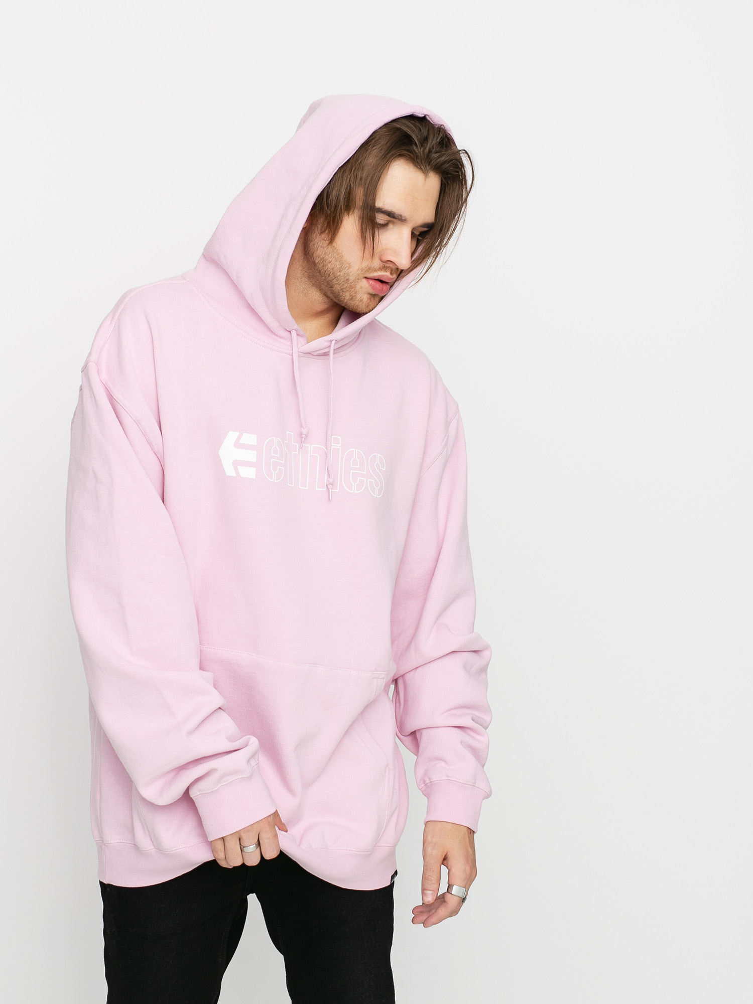 Mikina s kapucí Etnies Ecorp HD (pink)