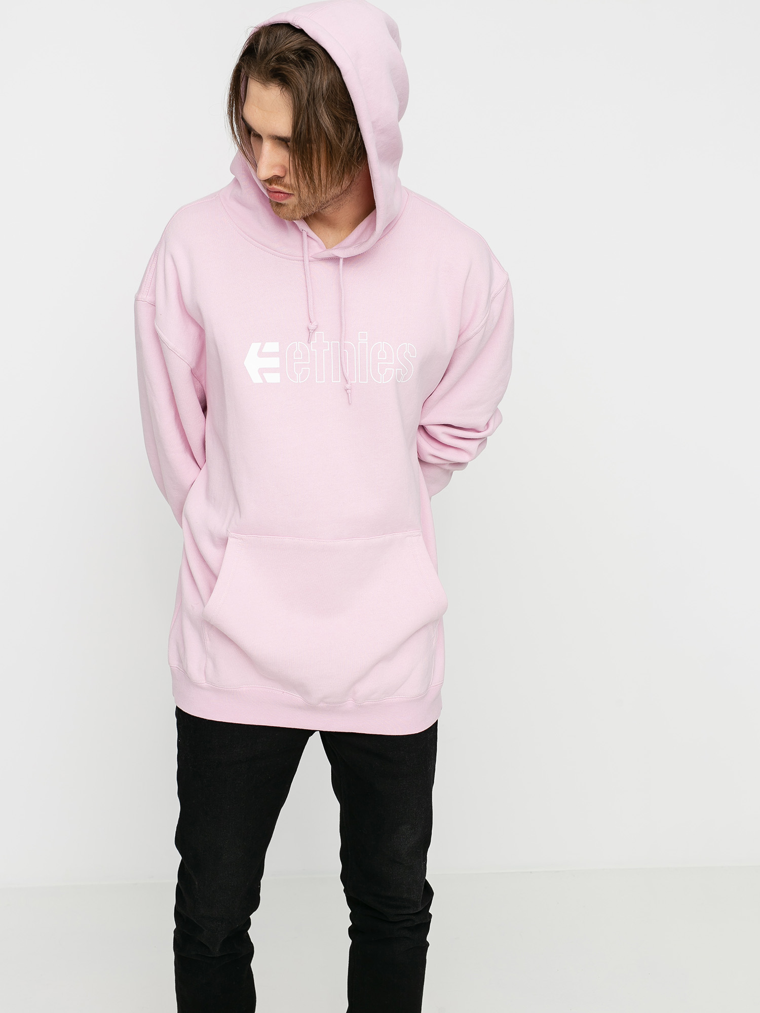 Mikina s kapucí Etnies Ecorp HD (pink)