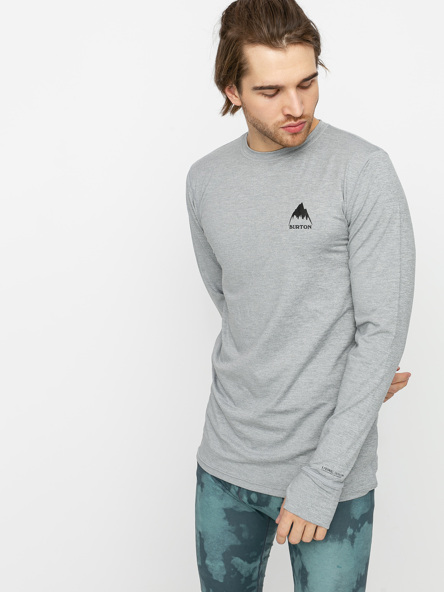 Pánský Termotriko Burton Lightweight X Base Layer (gray heather)