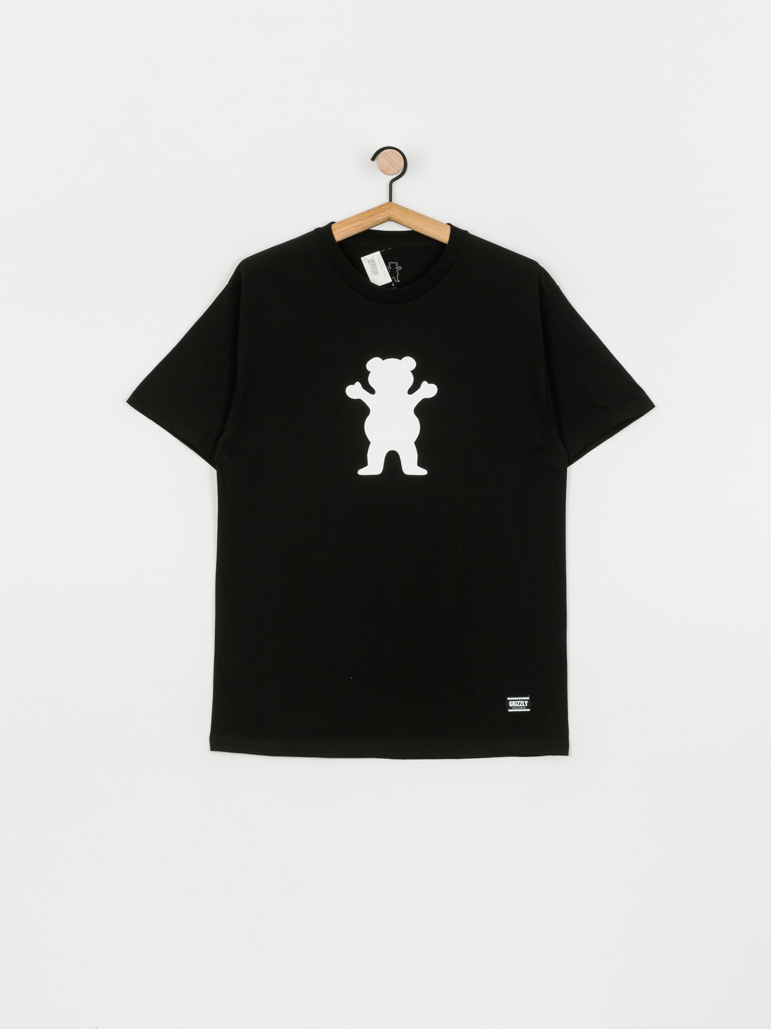 Tričko Grizzly Griptape OG Bear (black/white)