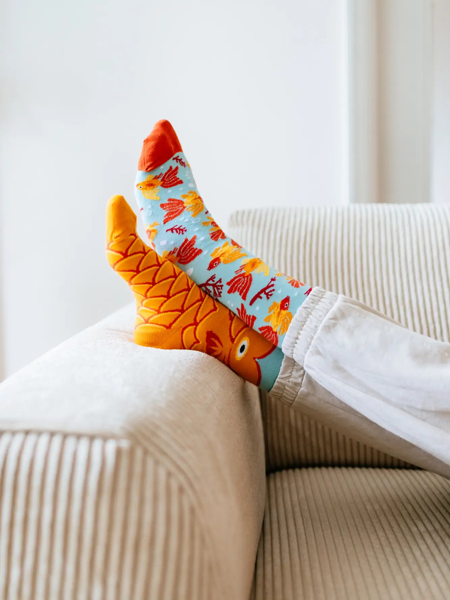 Ponožky Many Mornings The Wish Fish (light blue/gold)