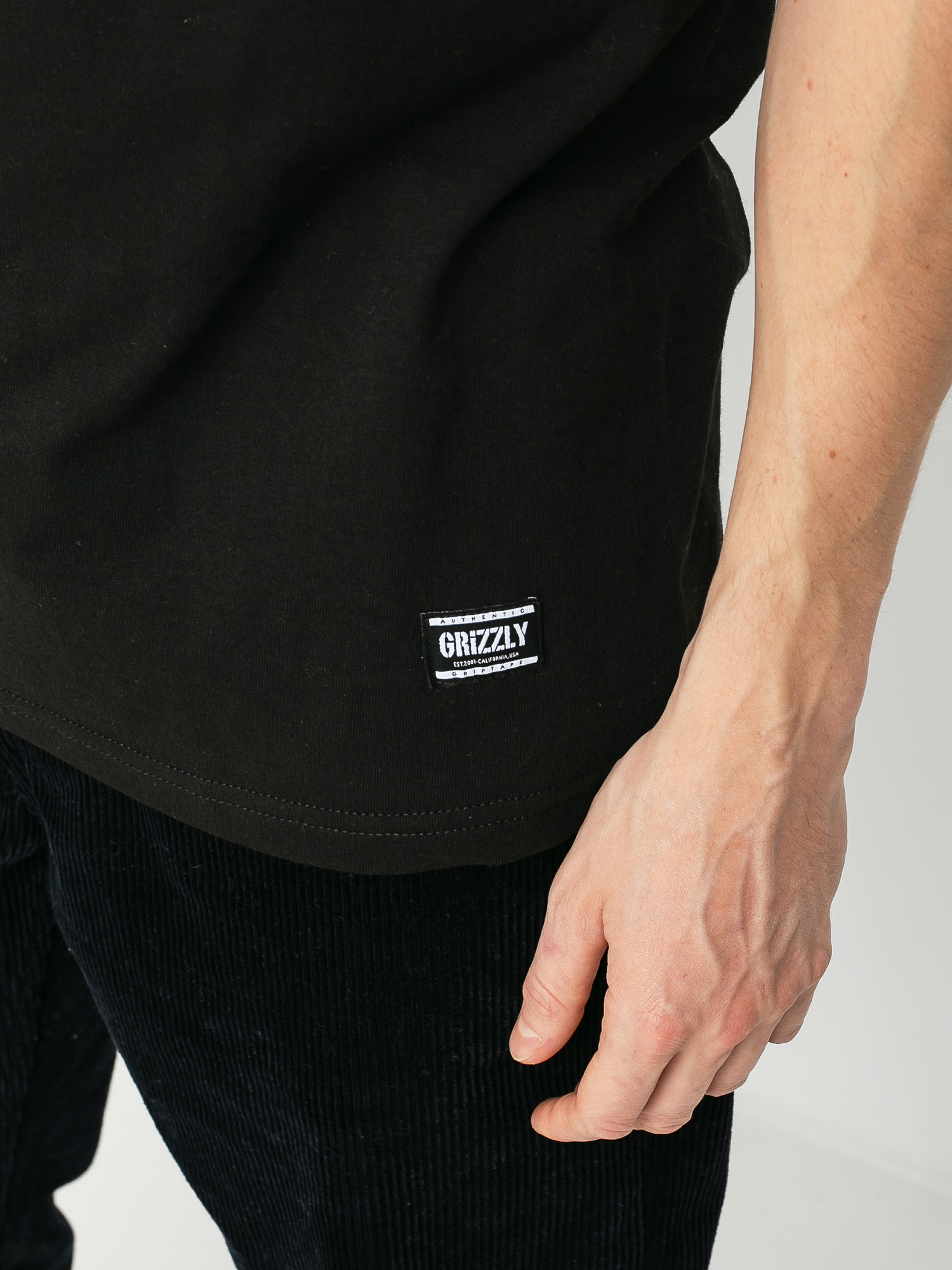 Tričko Grizzly Griptape OG Bear (black/white)