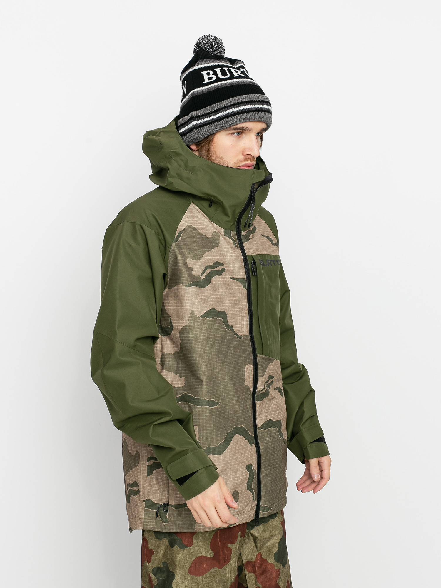 Pánská Snowboardová bunda Burton Gore Tex Radial Insulated (barren camo/keef)