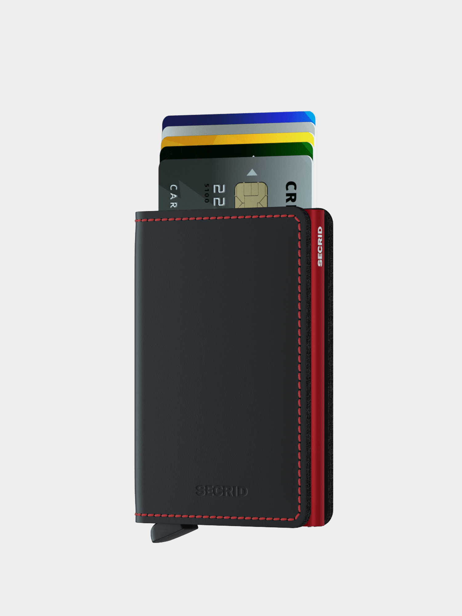 Peněženka Secrid Slimwallet (matte black/red)