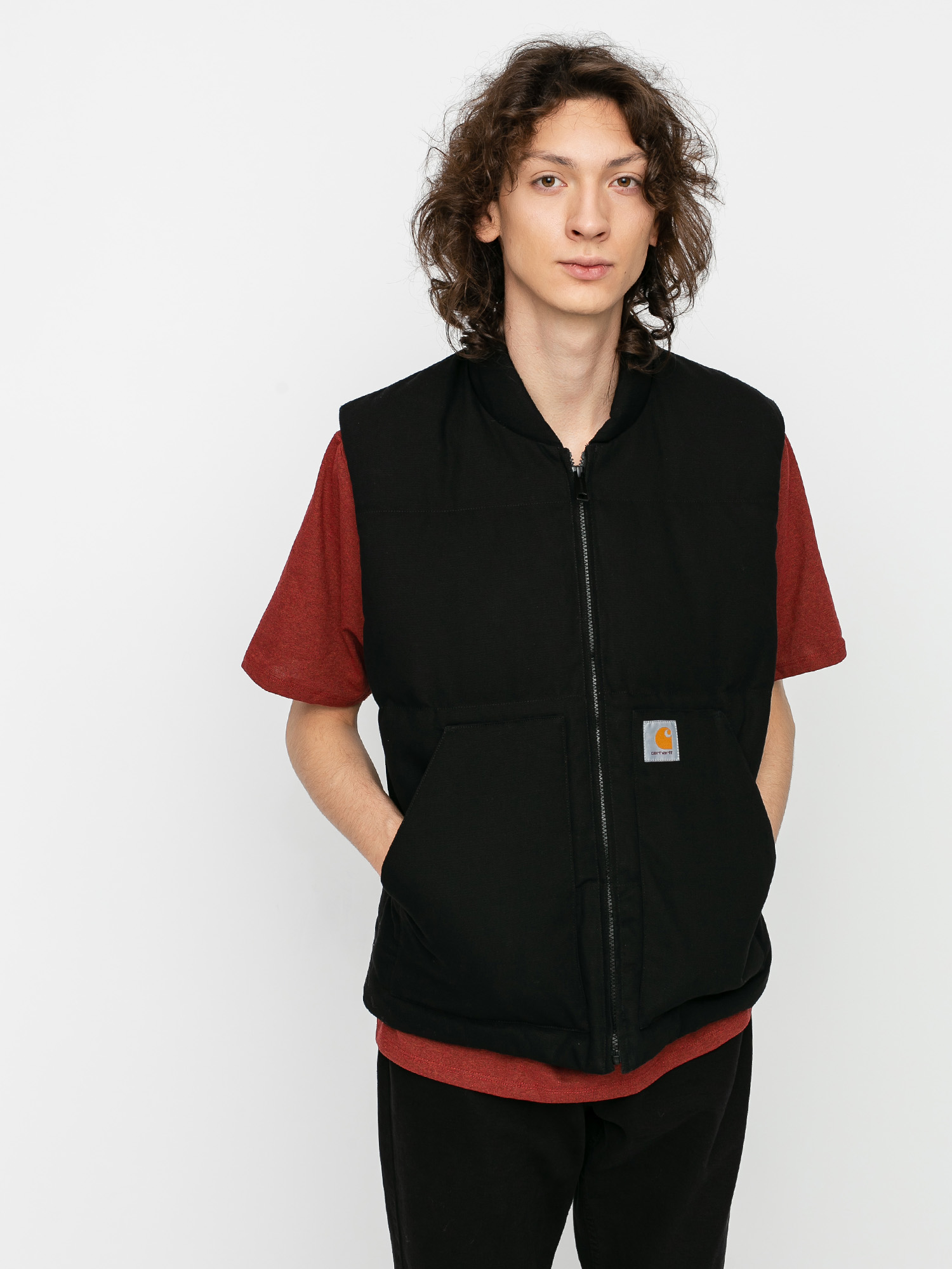 Bunda Carhartt WIP Kamizelka Brooke Vest (black)