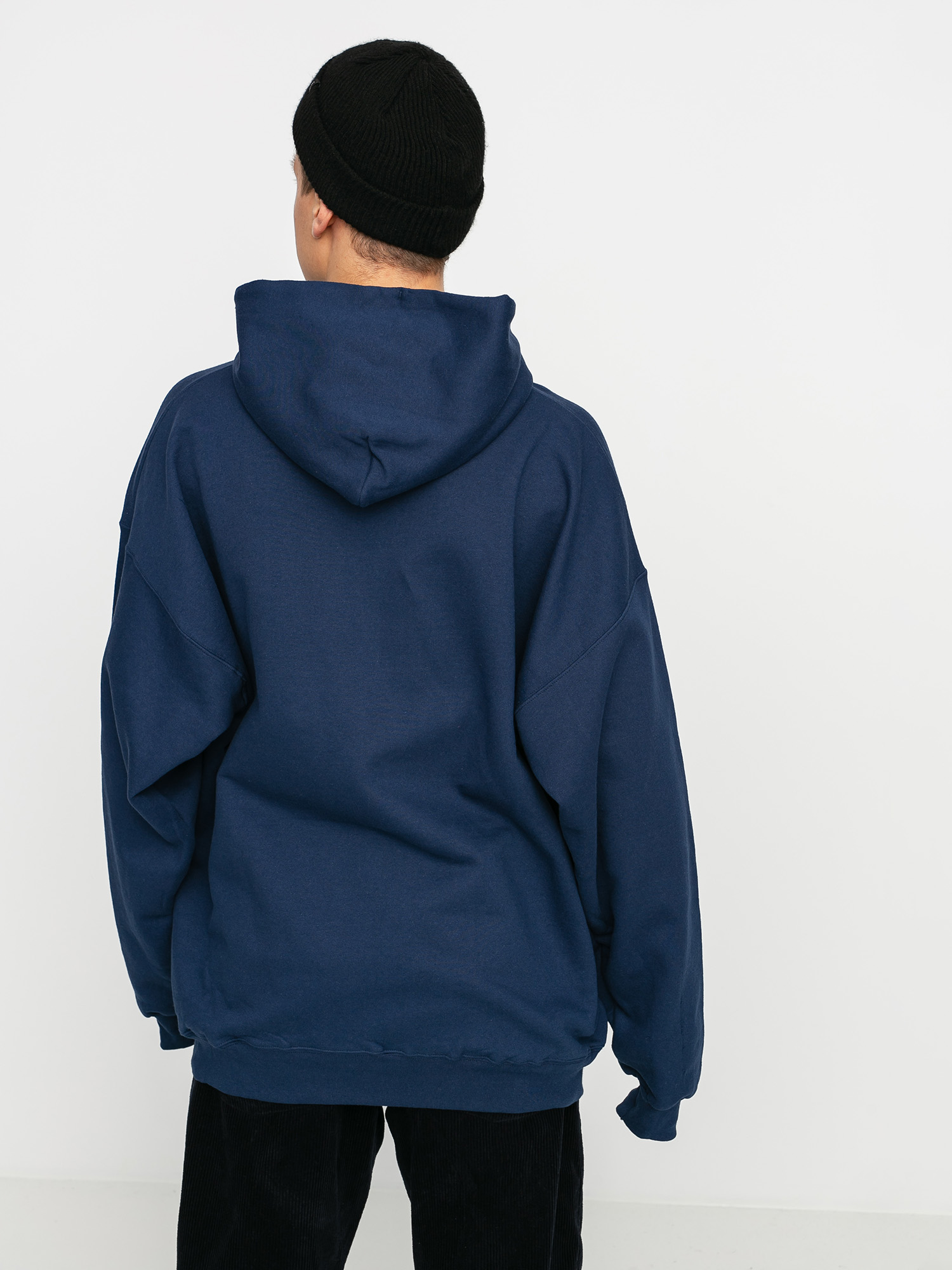 Thrasher Mikina s kapucí Flame HD (navy)
