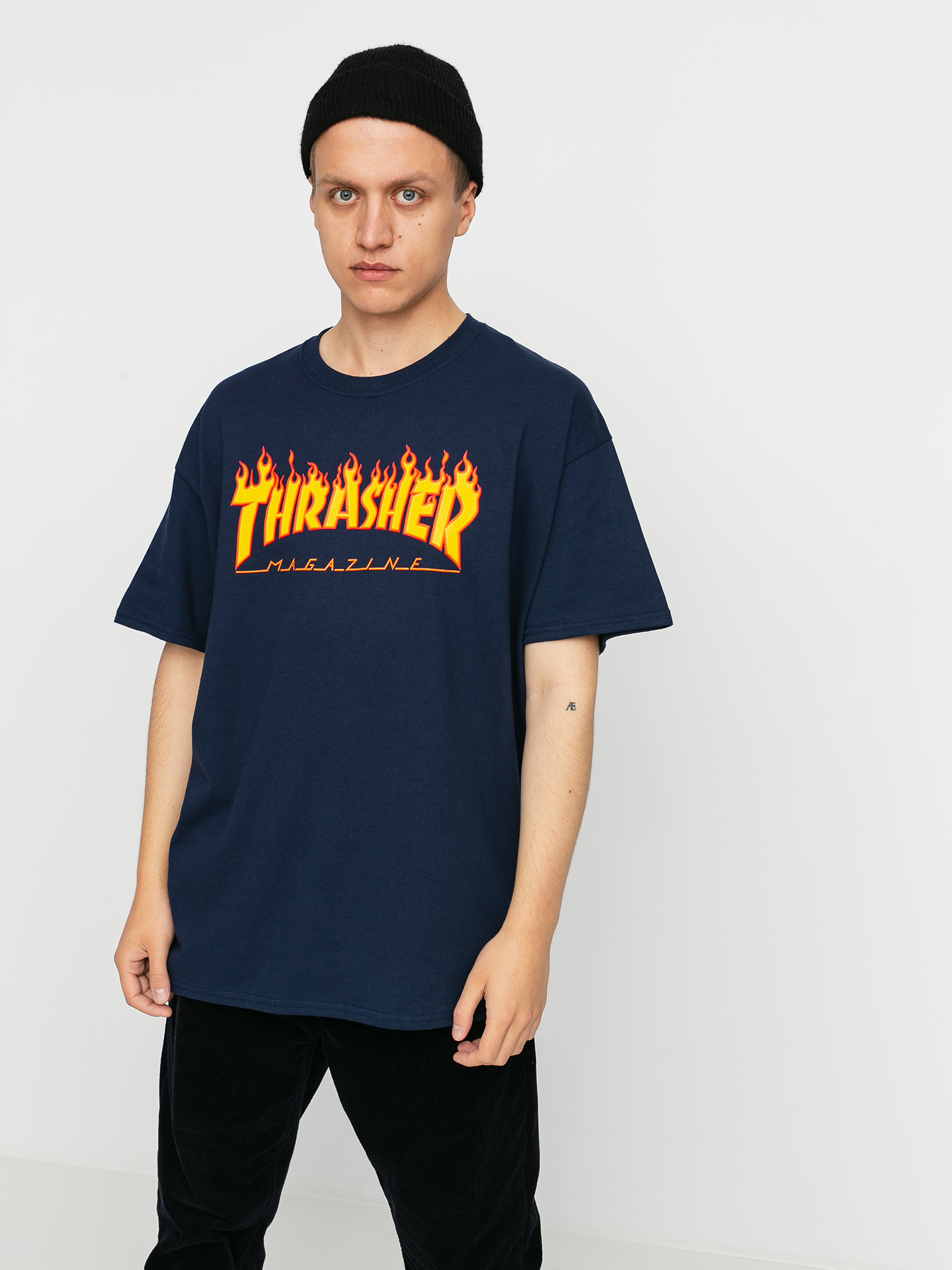 Triu010dko Thrasher Flame Logo (navy/blue)