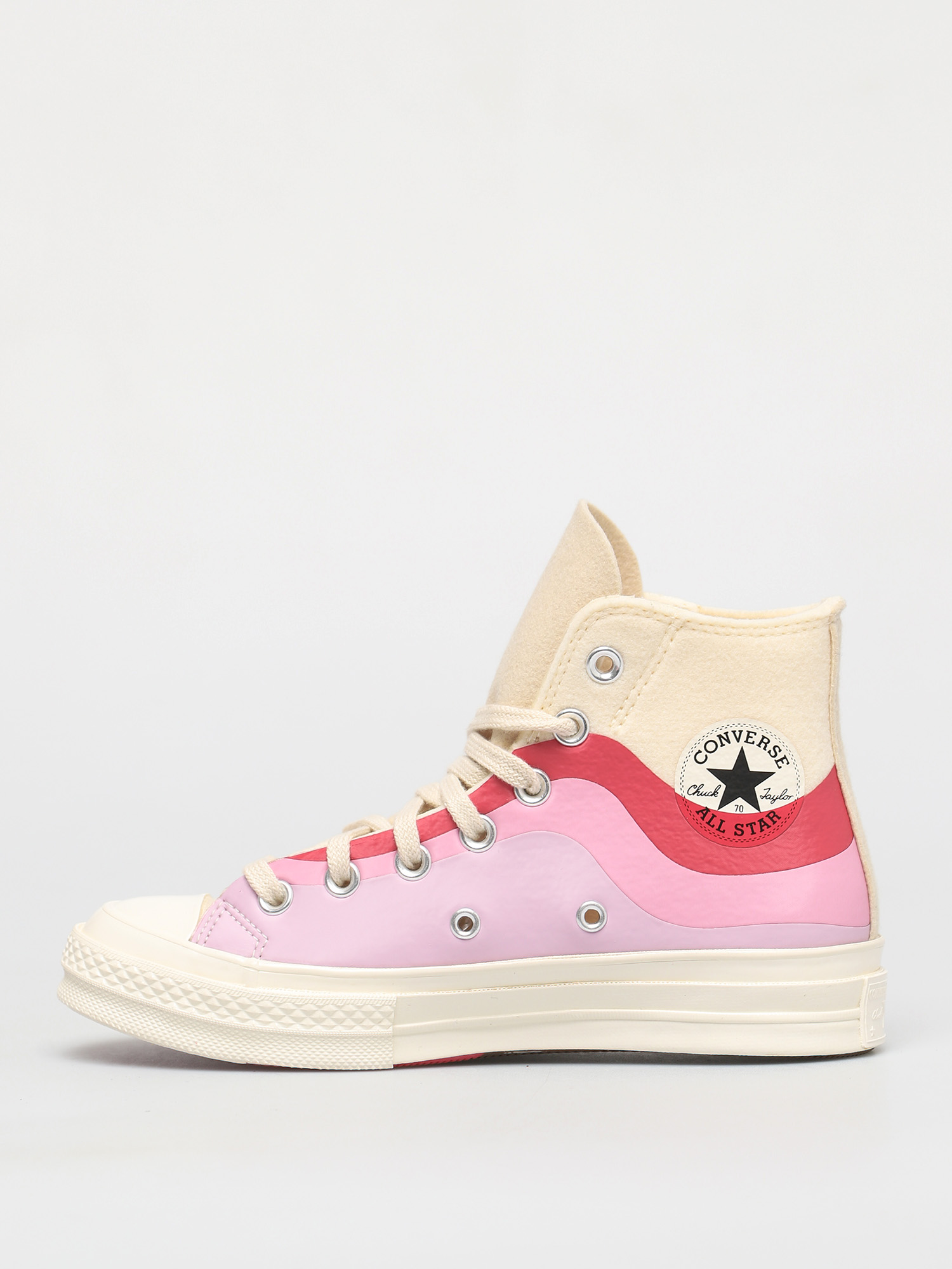 Boty Converse Chuck 70 Felt Overlays (winter white/pink lavender)