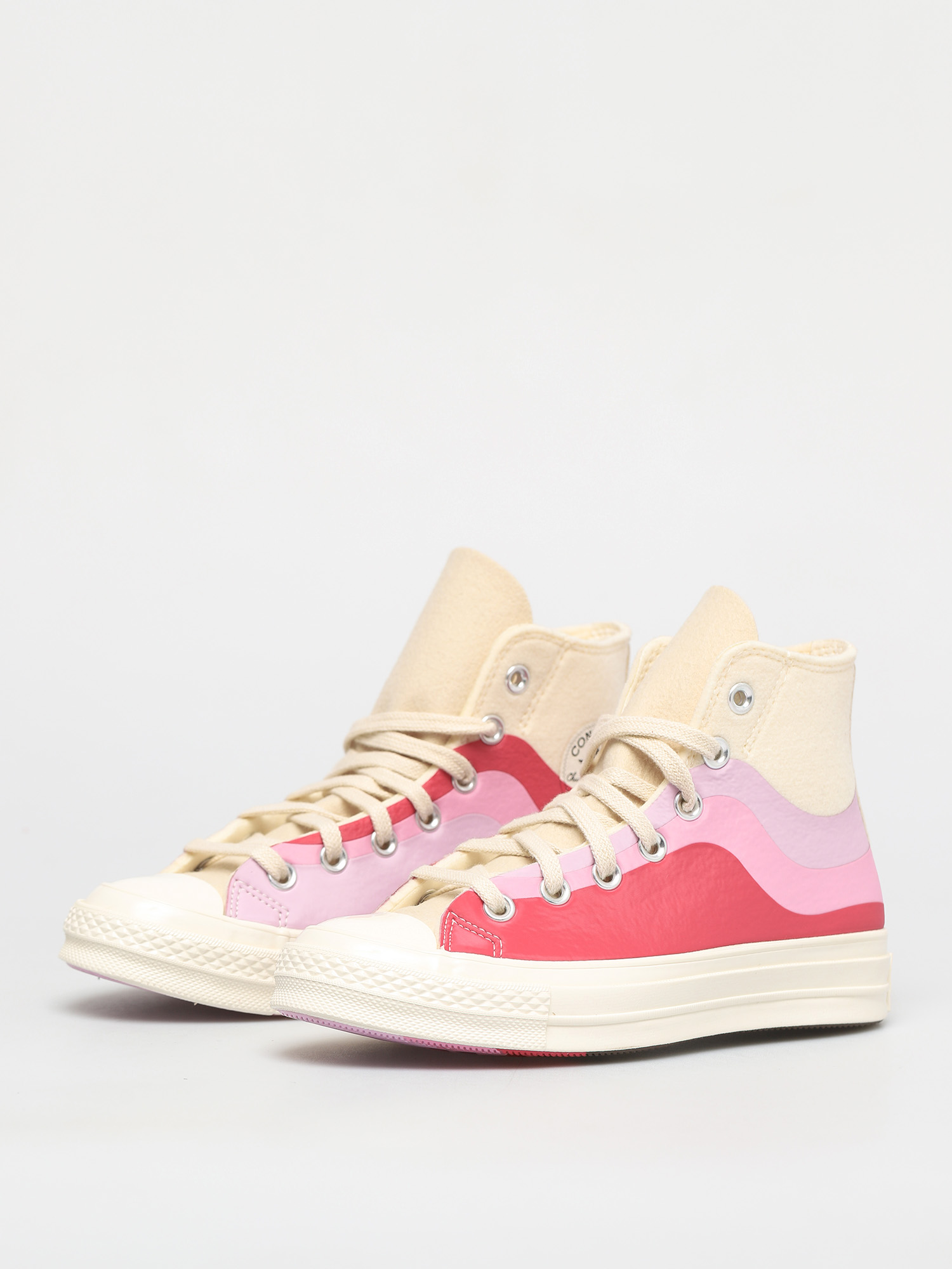 Boty Converse Chuck 70 Felt Overlays (winter white/pink lavender)