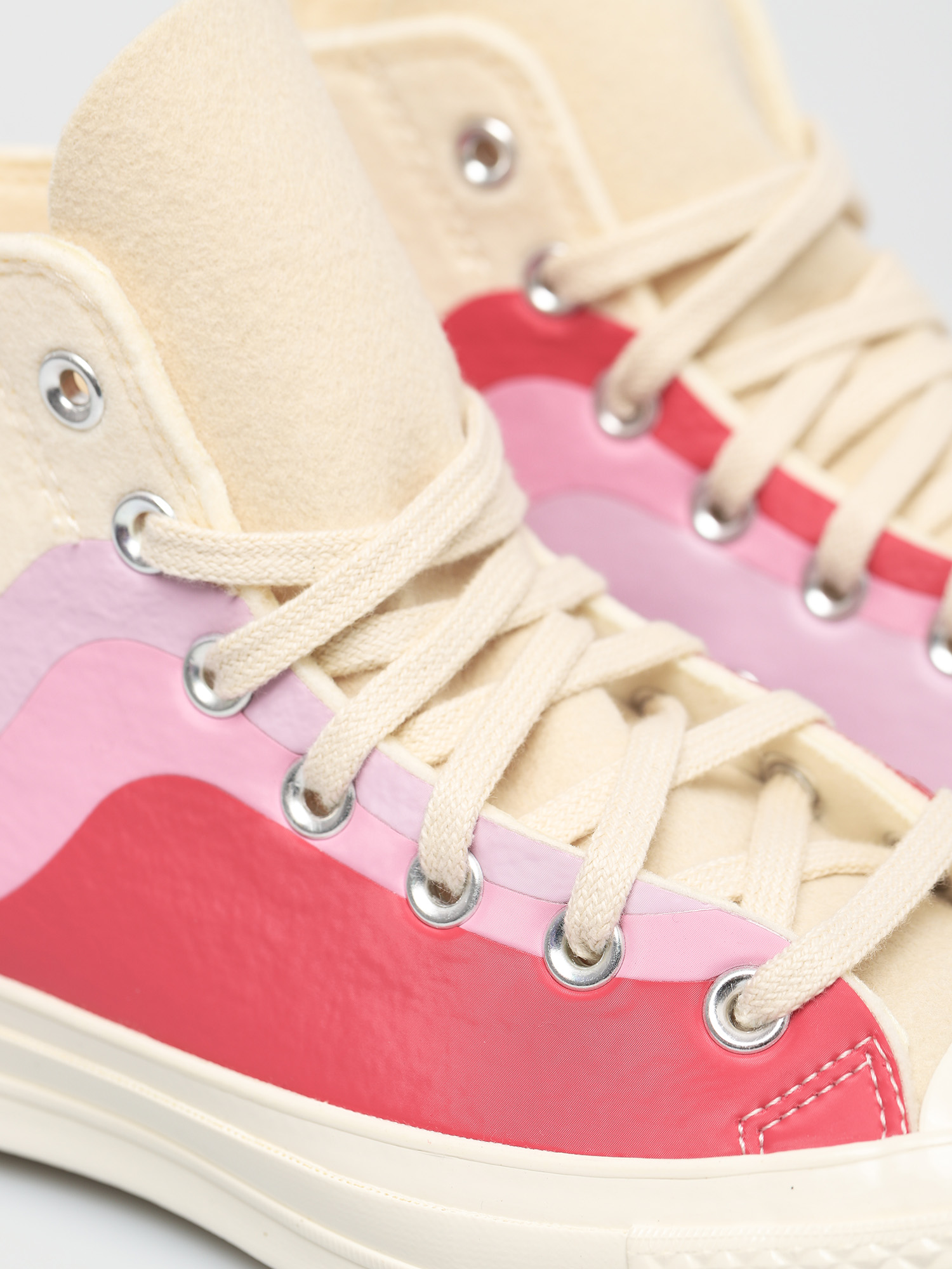 Boty Converse Chuck 70 Felt Overlays (winter white/pink lavender)