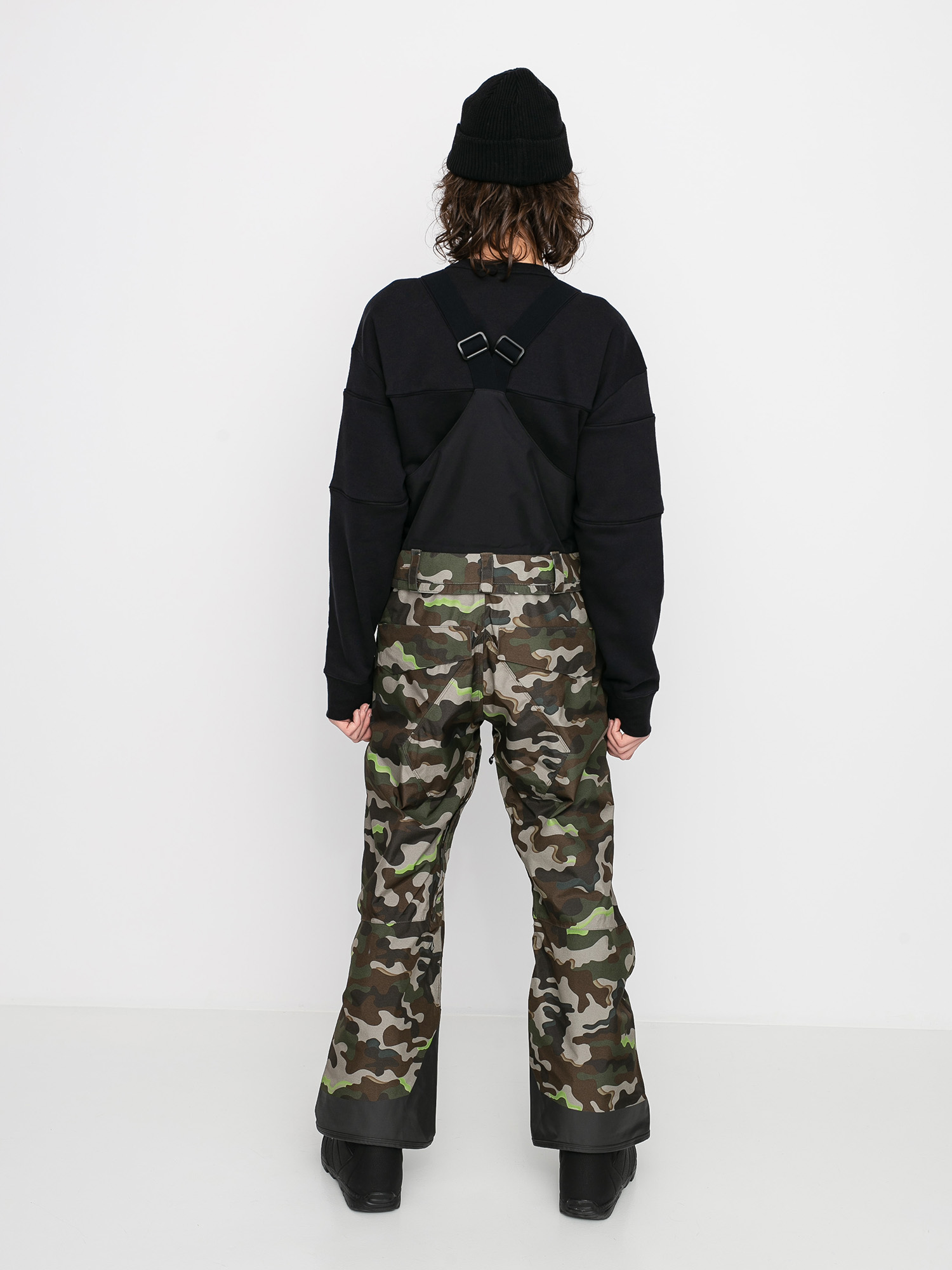 Pánské Snowboardové kalhoty  Volcom Rain Gore Bib Overall (army)