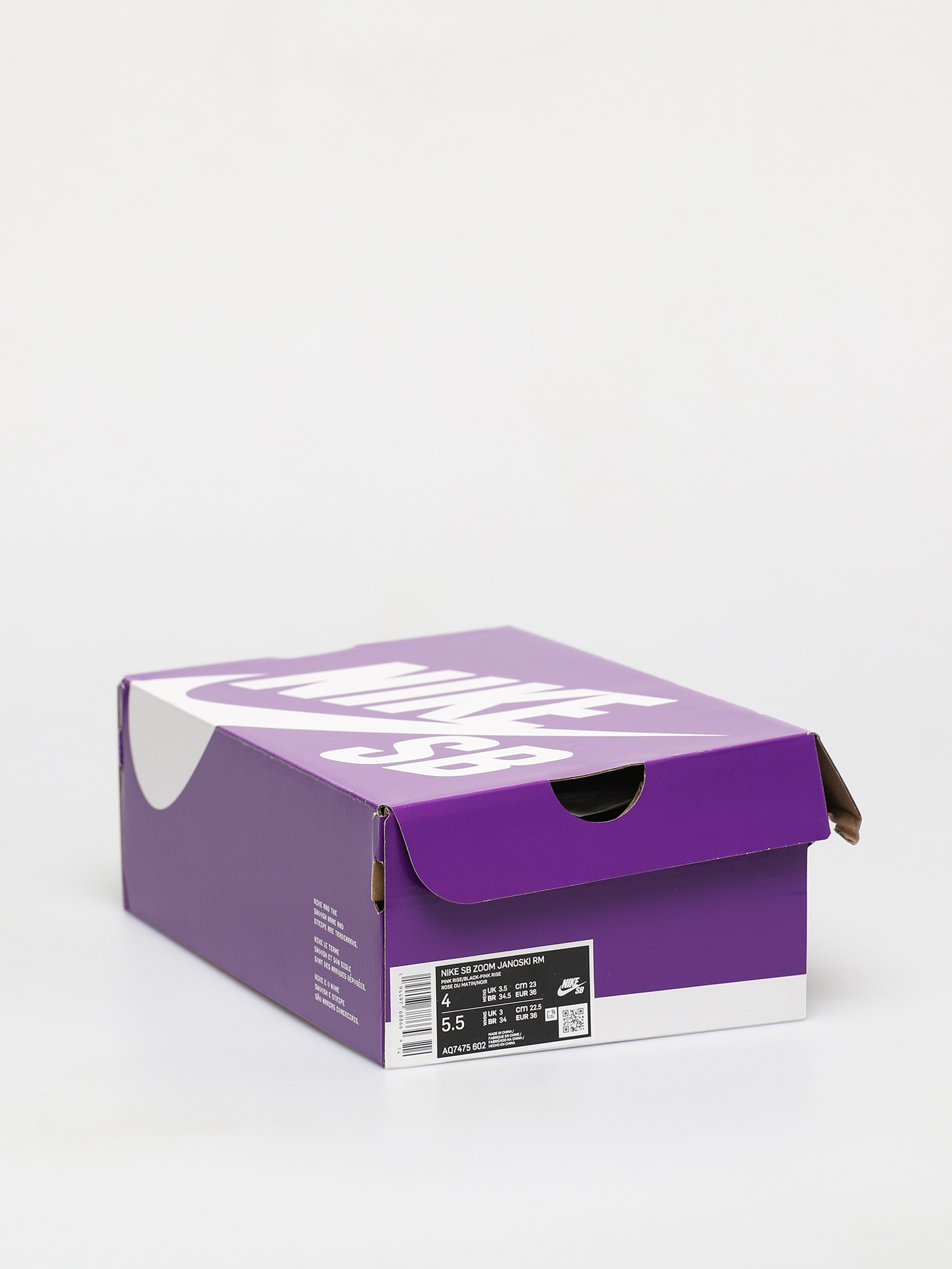 Boty Nike SB Zoom Janoski Rm (pink rise/black pink rise newsprint)