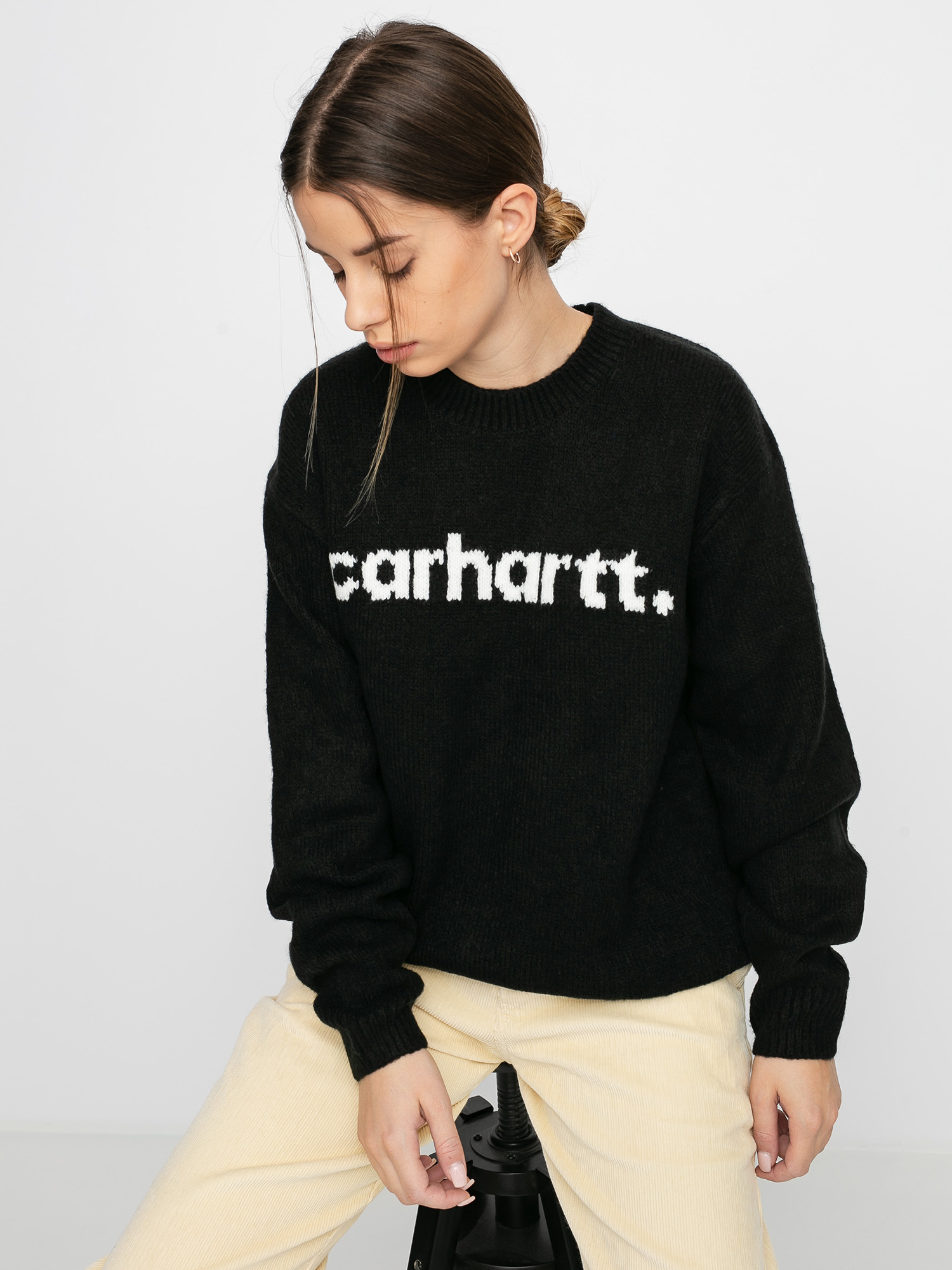 Svetr Carhartt WIP Typeface Wmn (black/wax)