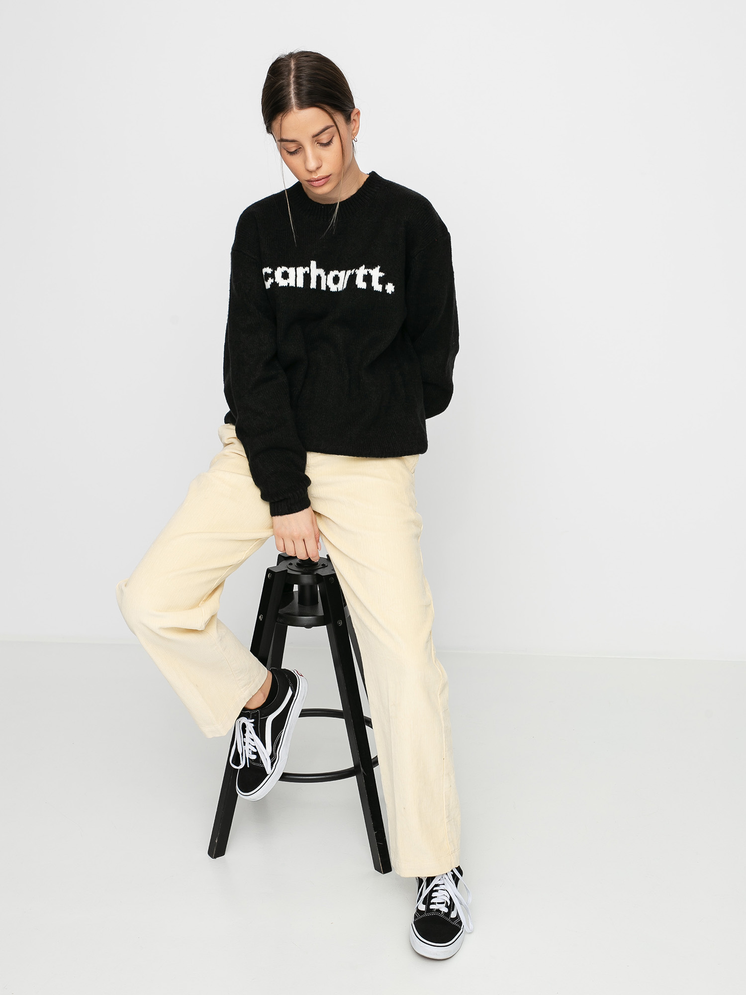 Svetr Carhartt WIP Typeface Wmn (black/wax)
