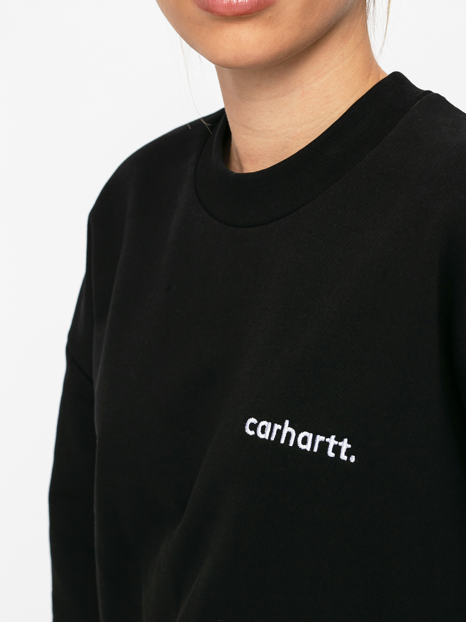 Mikina Carhartt WIP Typeface Wmn (black/white)