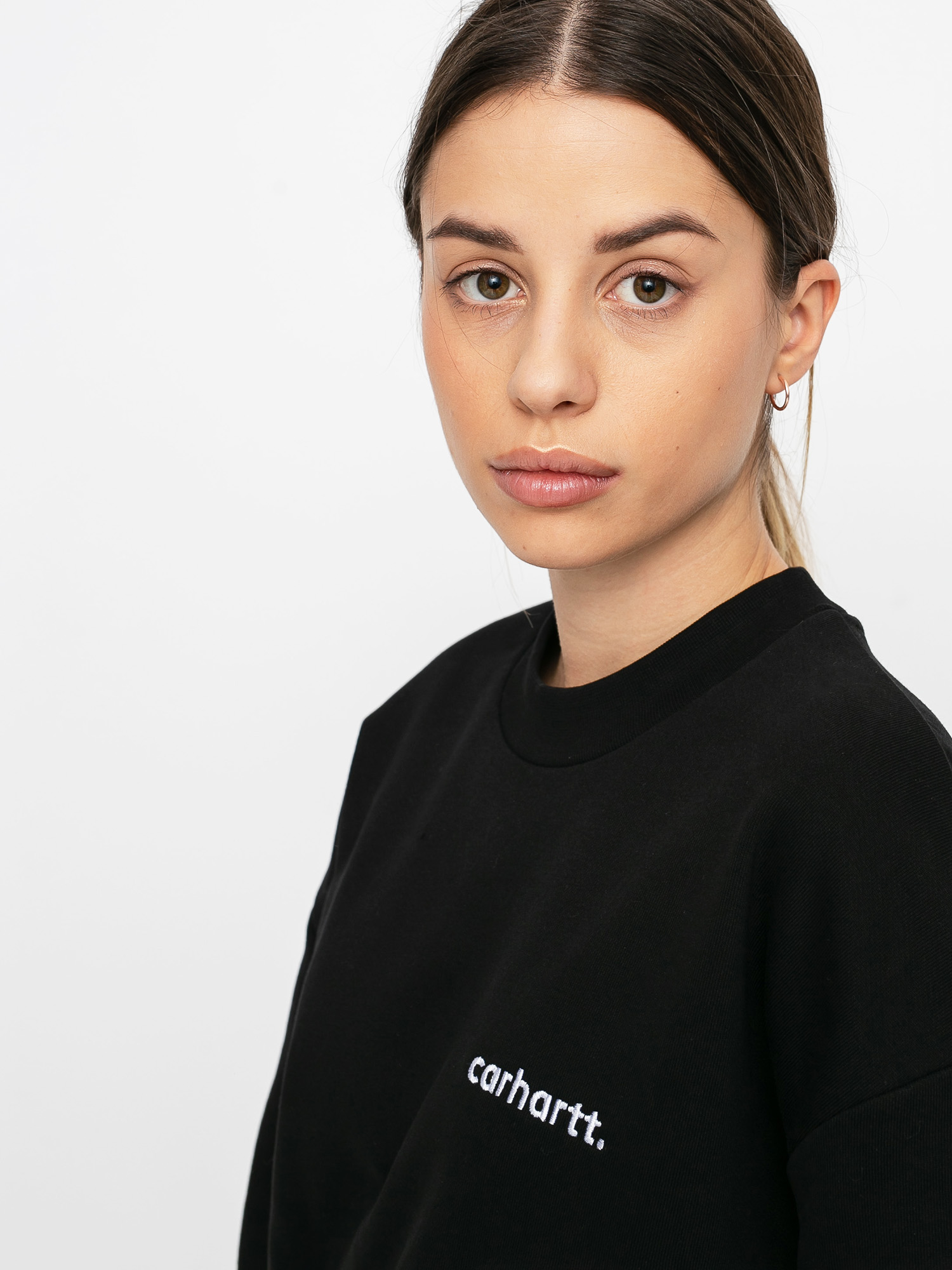 Mikina Carhartt WIP Typeface Wmn (black/white)