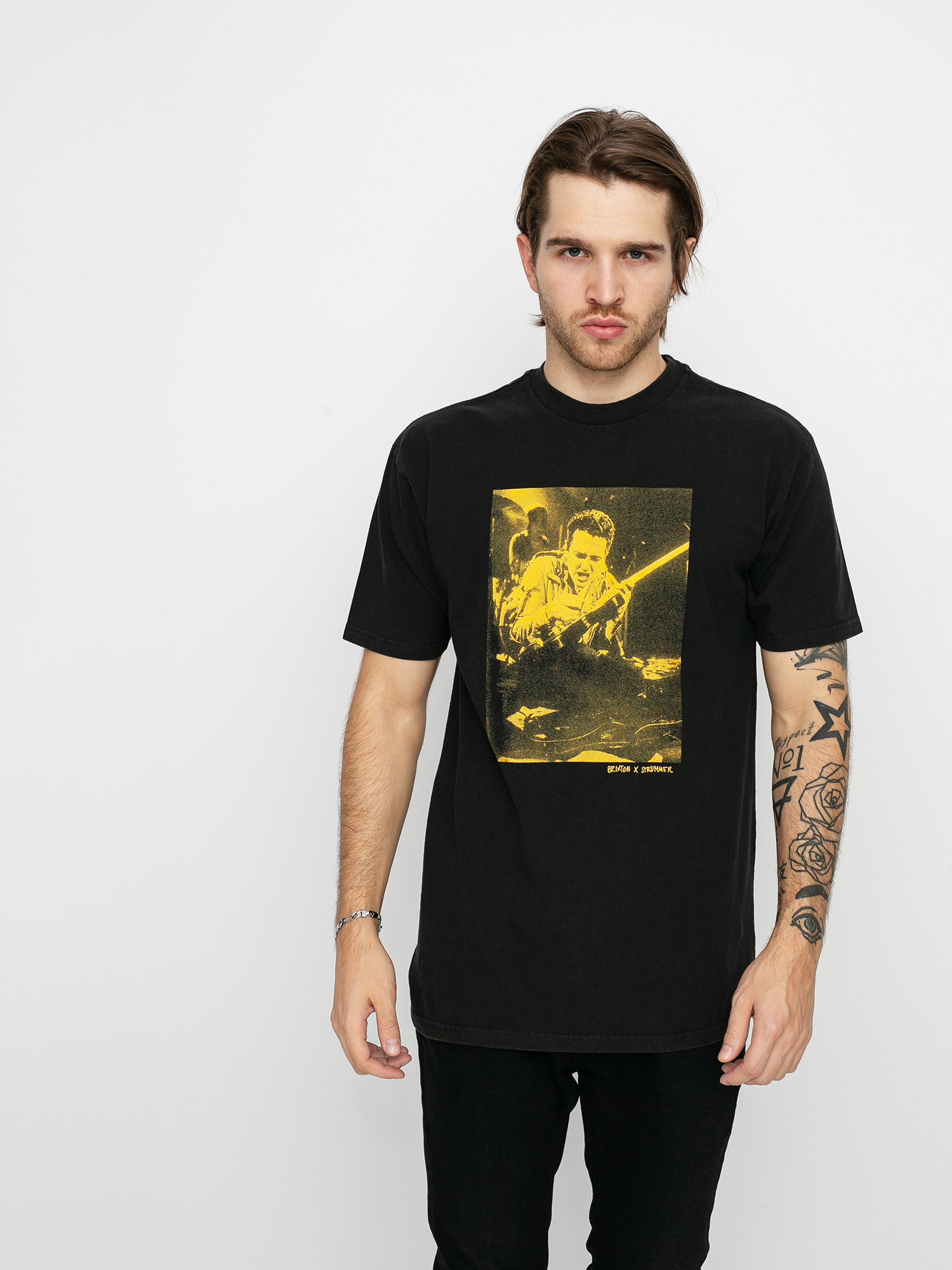 Tričko Brixton x Strummer Stage (black)