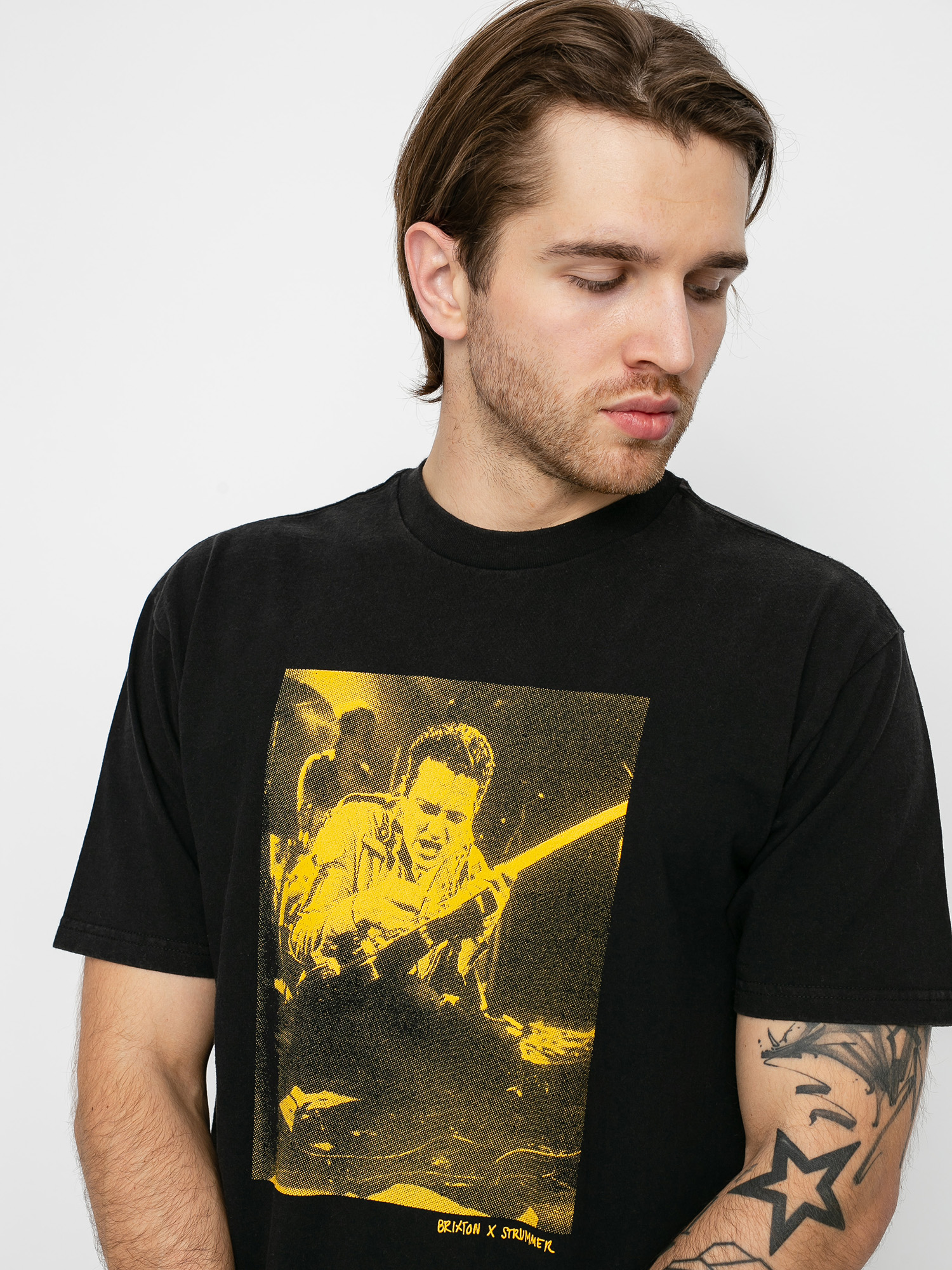 Tričko Brixton x Strummer Stage (black)