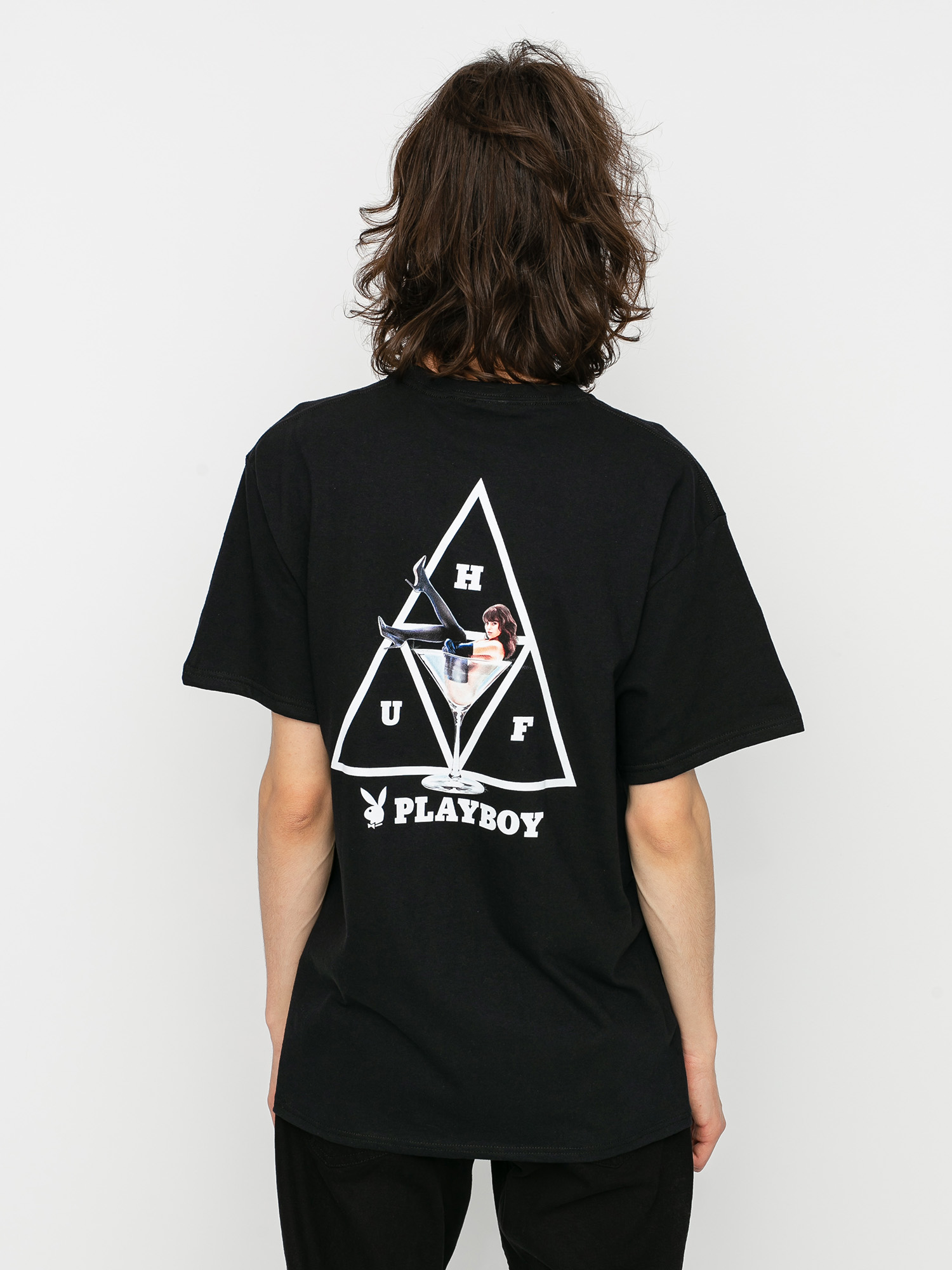 Tričko HUF X Playboy Playmate (black)