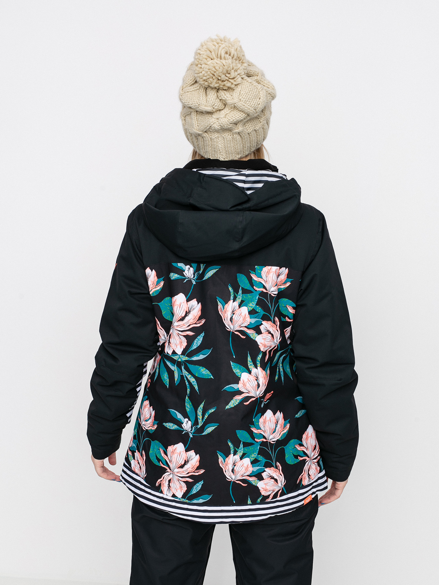 Dámská Snowboardová bunda Roxy Jetty Block (true black tropical day)