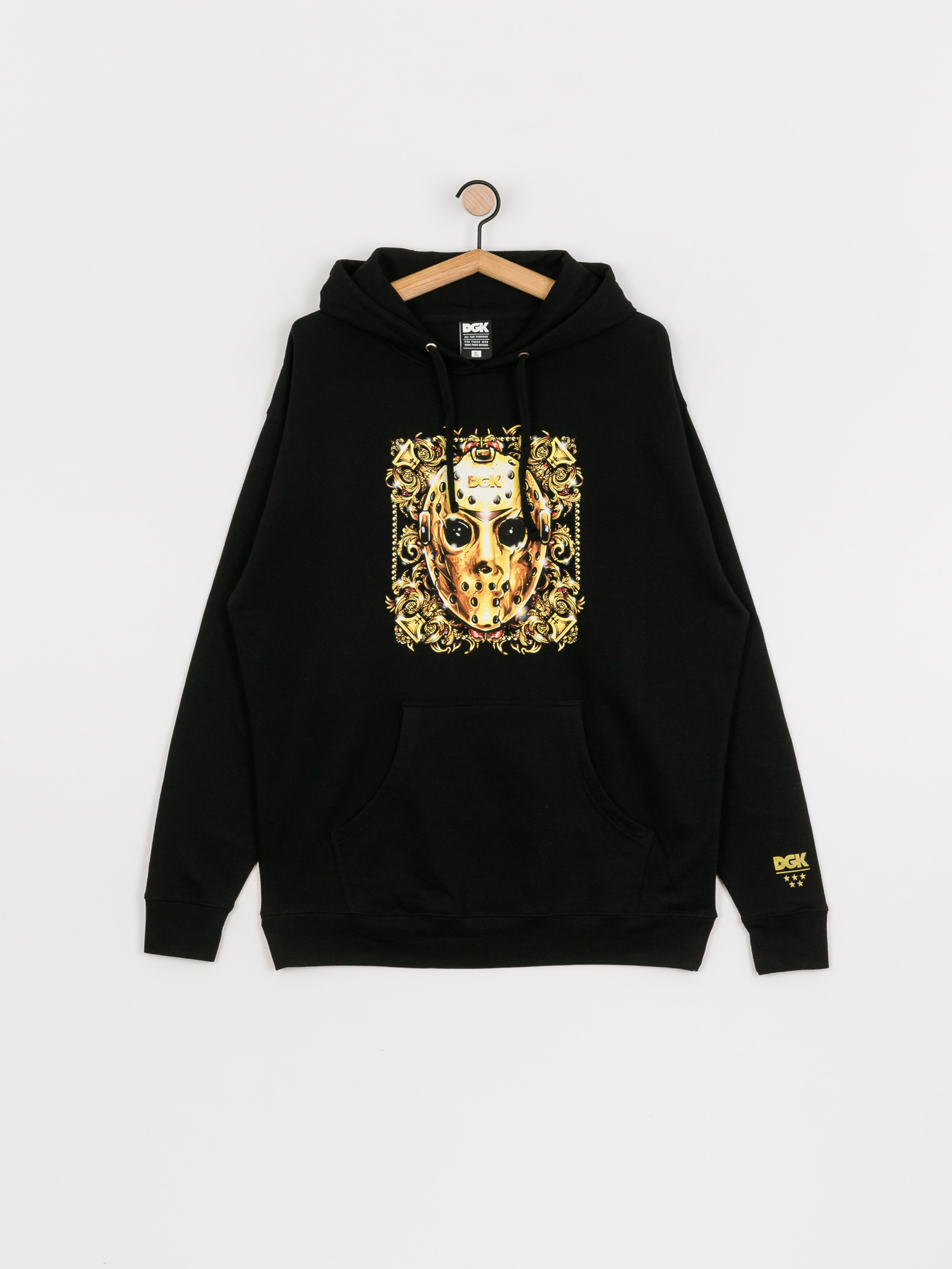 Mikina s kapucí DGK Baraque HD (black)