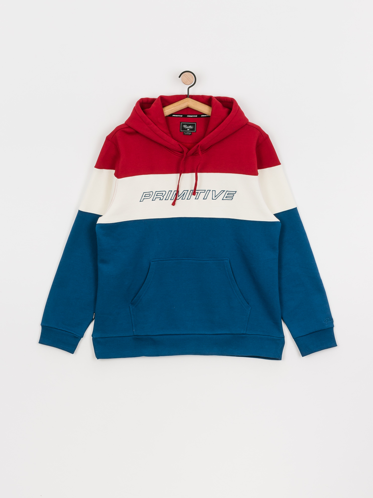 Mikina s kapucí Primitive Levels HD (red)