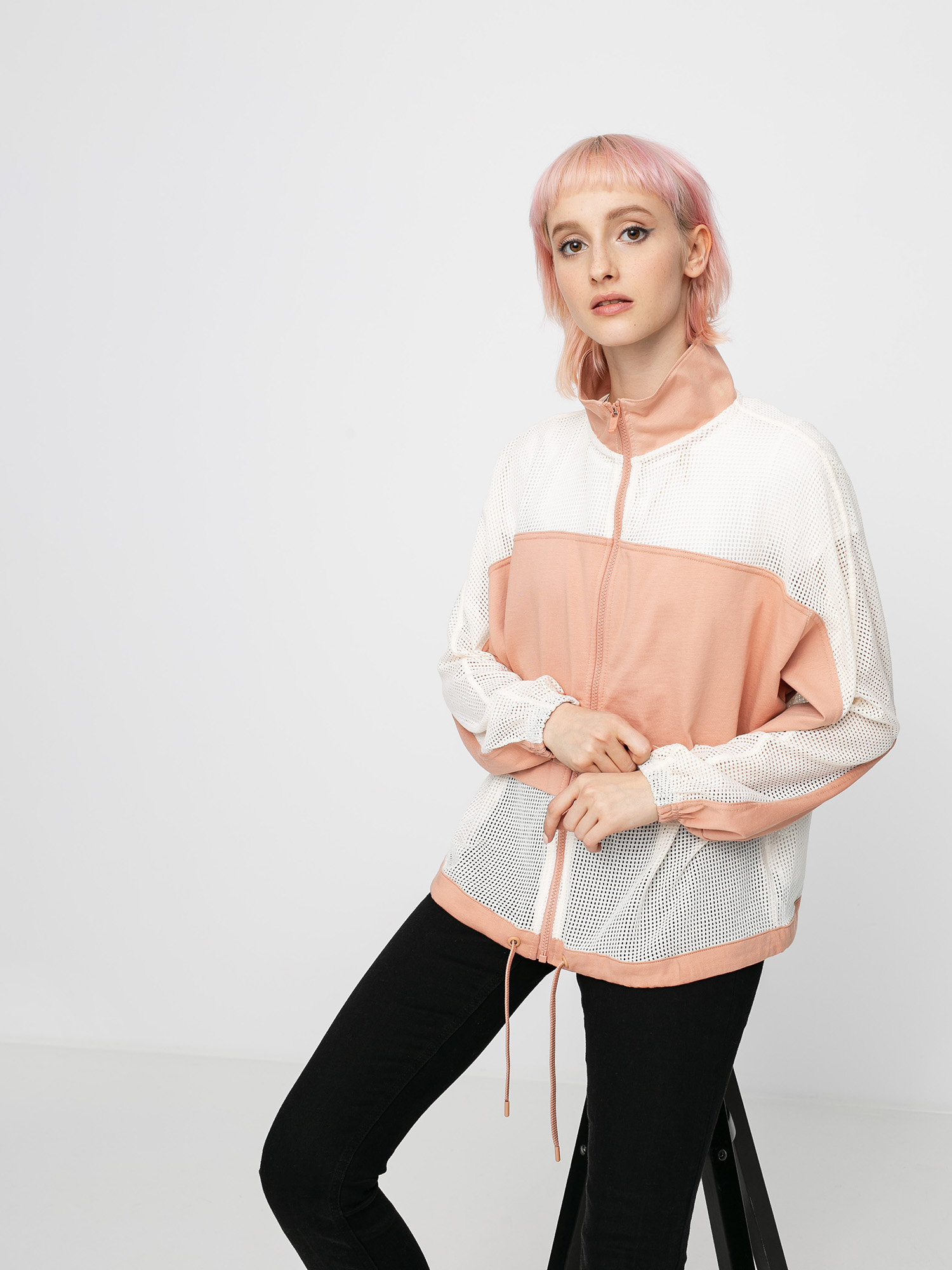 Mikina Nike Jkt Mesh Wmn (rose gold/pale ivory/pale ivory)