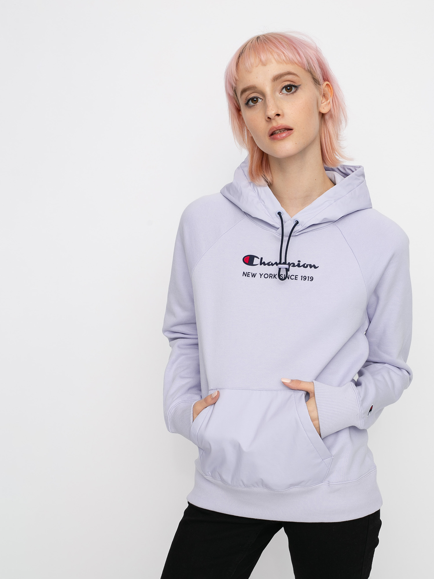 Mikina s kapucí Champion Sweatshirt HD 113275 Wmn (lac/lac)