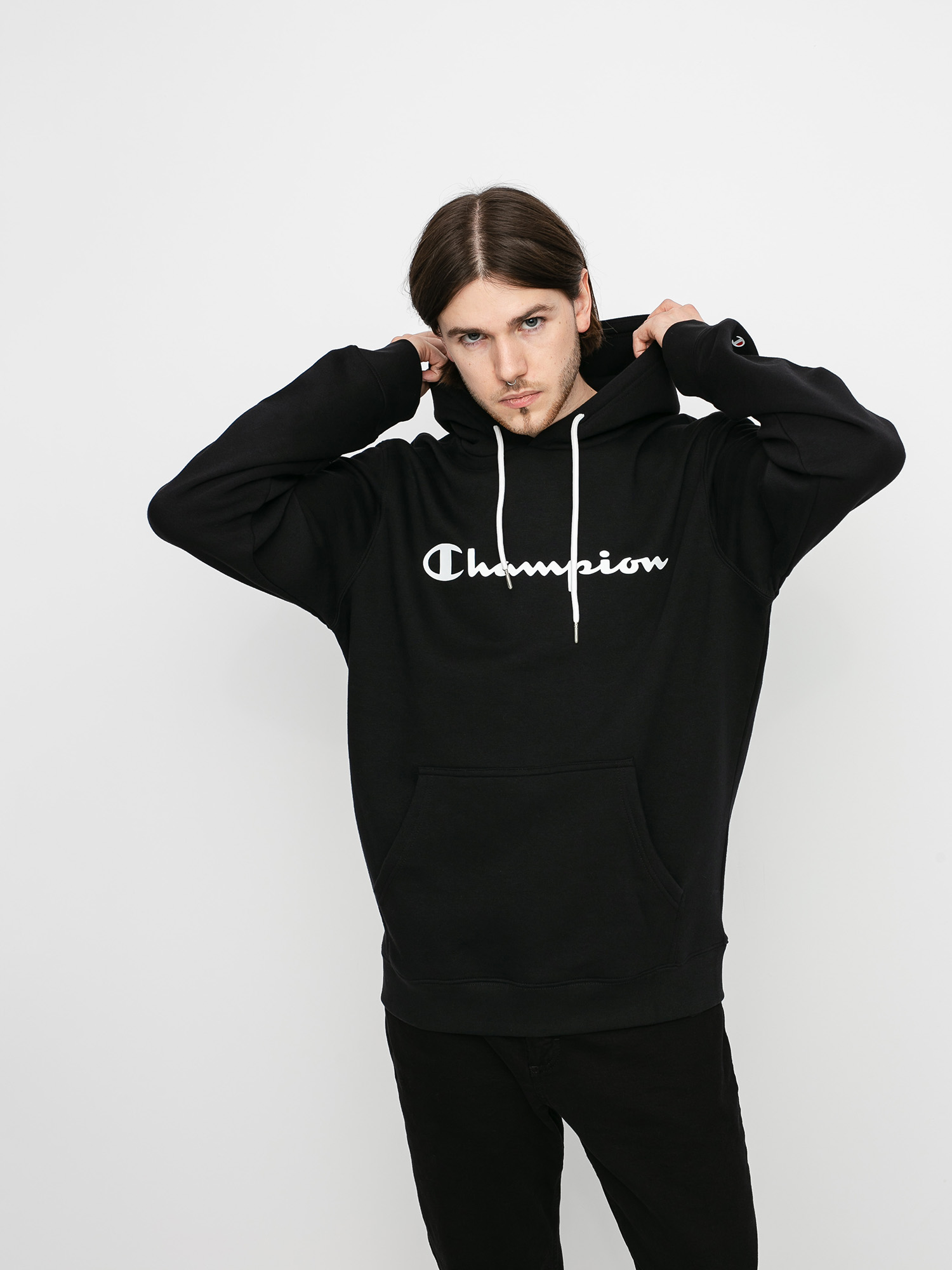 Mikina s kapucí Champion Legacy Sweatshirt HD 214743 (nbk)