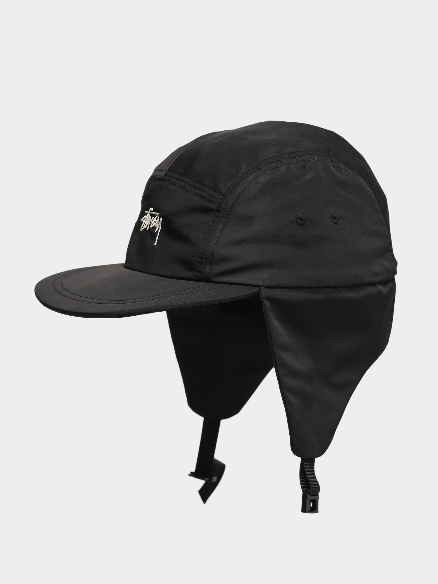 Kšiltovka  Stussy Stock Ear Flap Cam ZD (black)