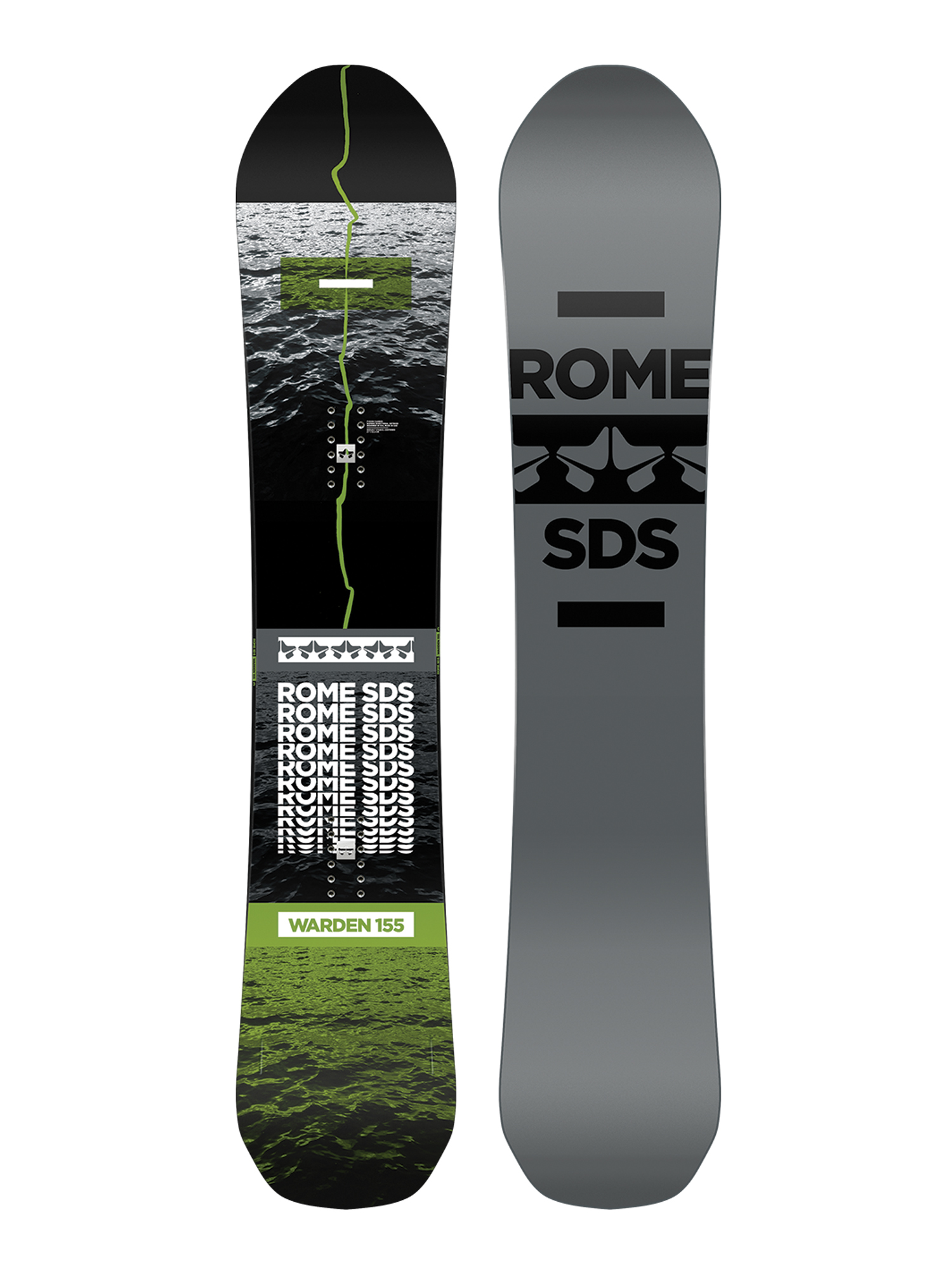 Snowboard Rome Warden - šedá (grey/black)