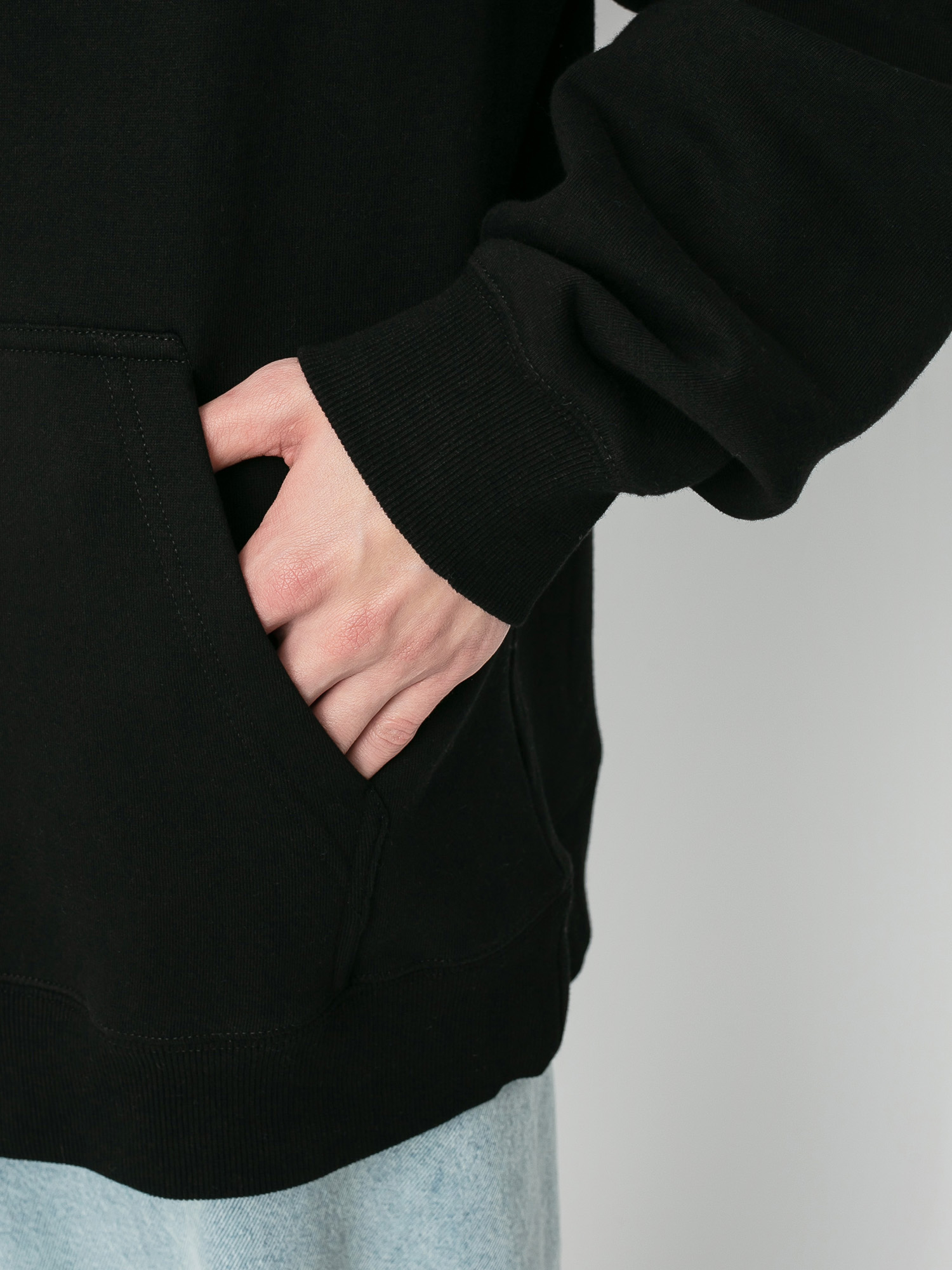 Mikina s kapucí Stussy Irises App HD (black)