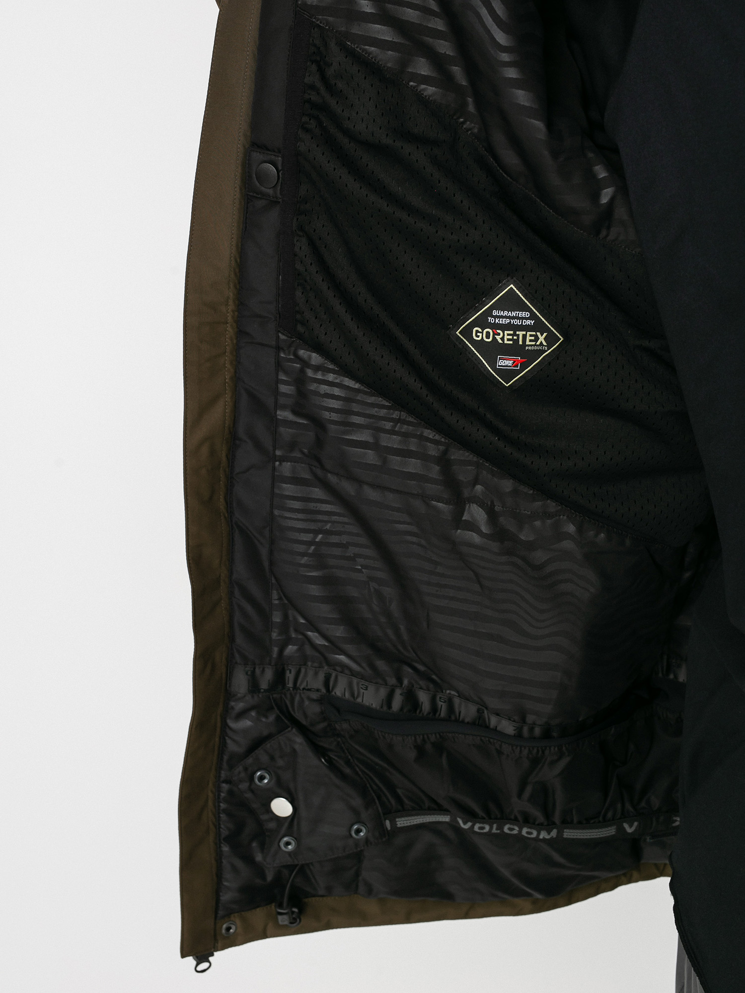 Pánská Snowboardová bunda Volcom Ten Ins Gore Tex (black military)