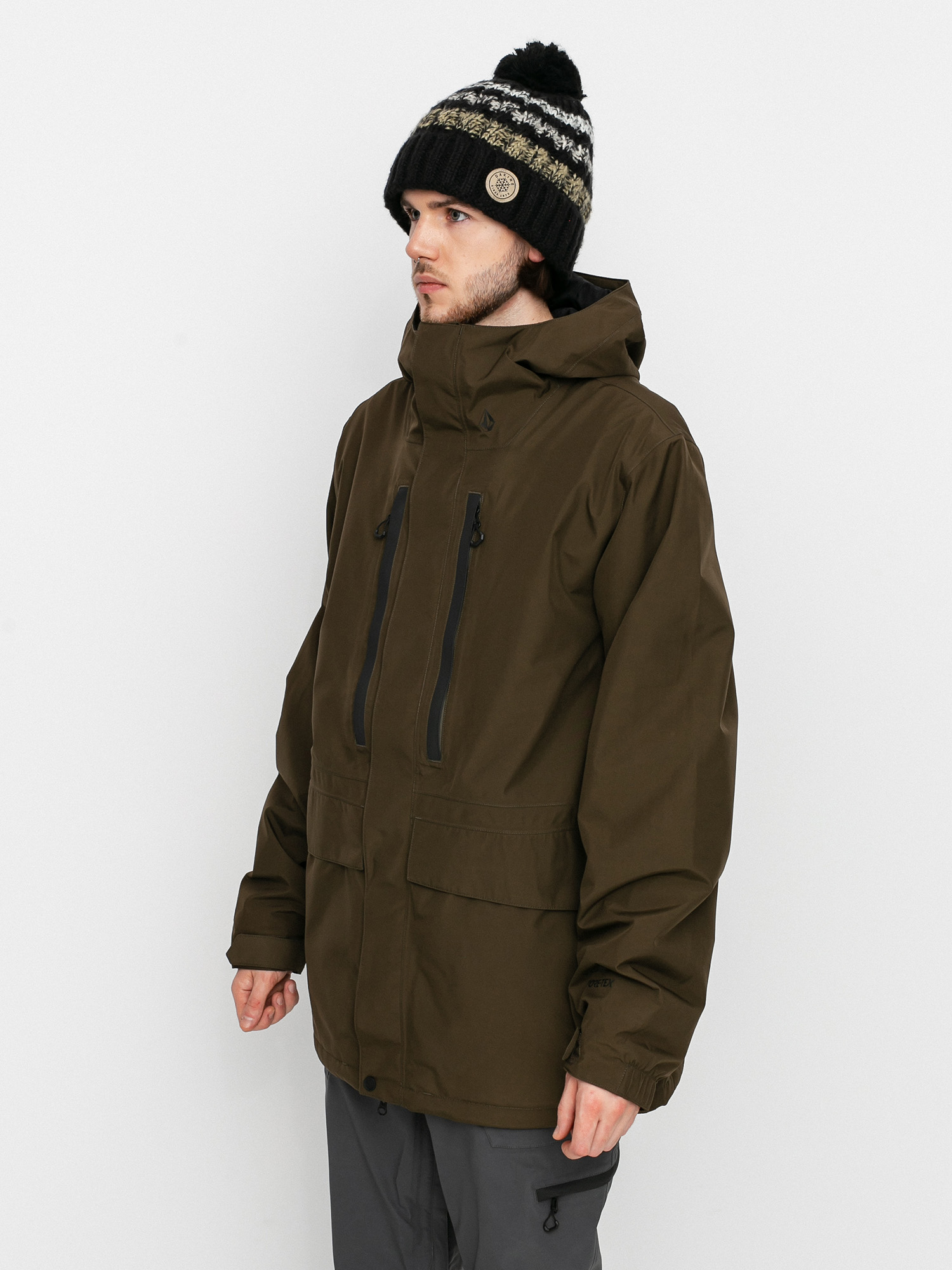 Pánská Snowboardová bunda Volcom Ten Ins Gore Tex (black military)