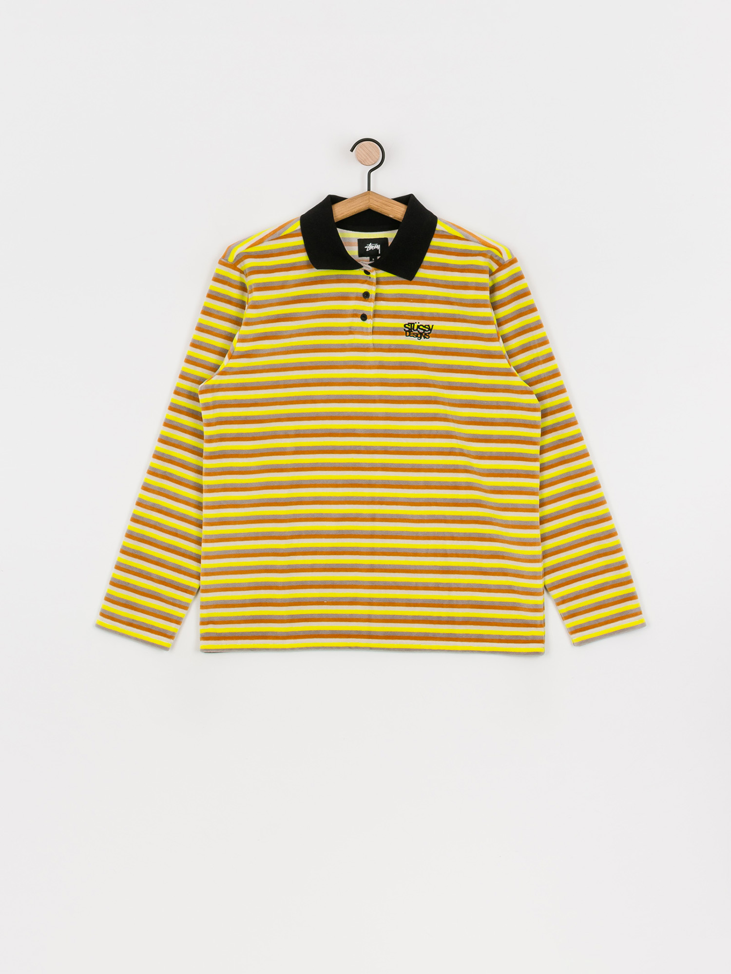 Triko Stussy Rosemary Velour Stripe Wmn (yellow)