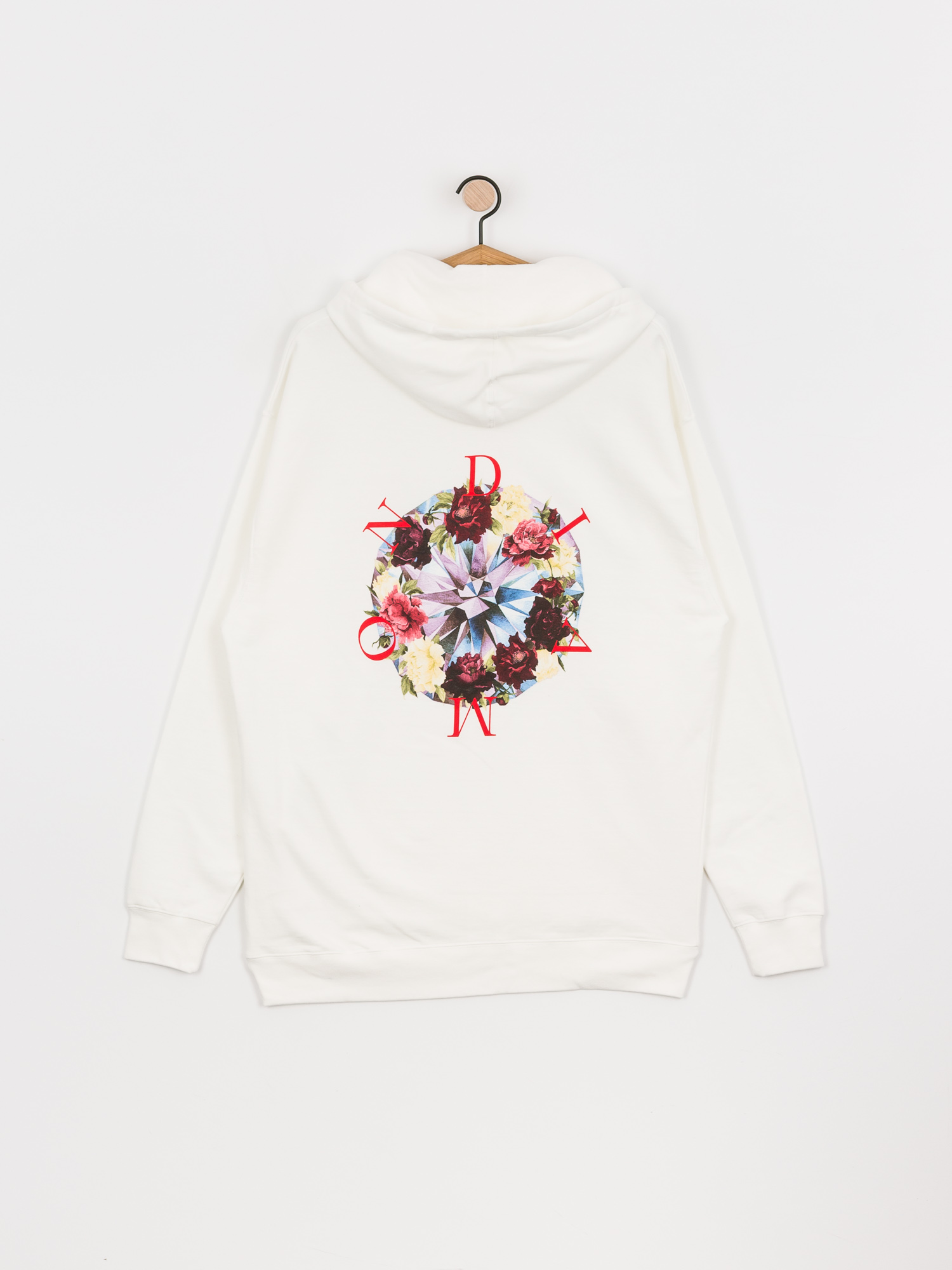 Mikina s kapucí Diamond Supply Co. Summertime HD (white)