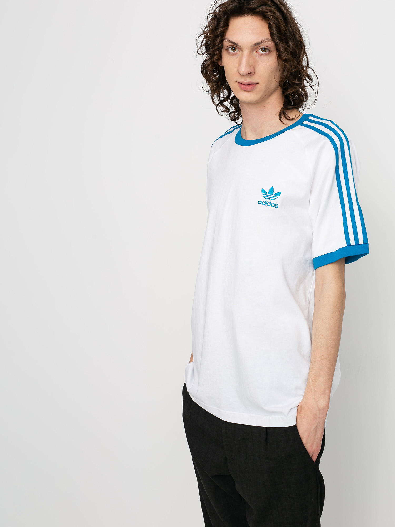 Tričko adidas Originals 3 Stripes (white/shocya)