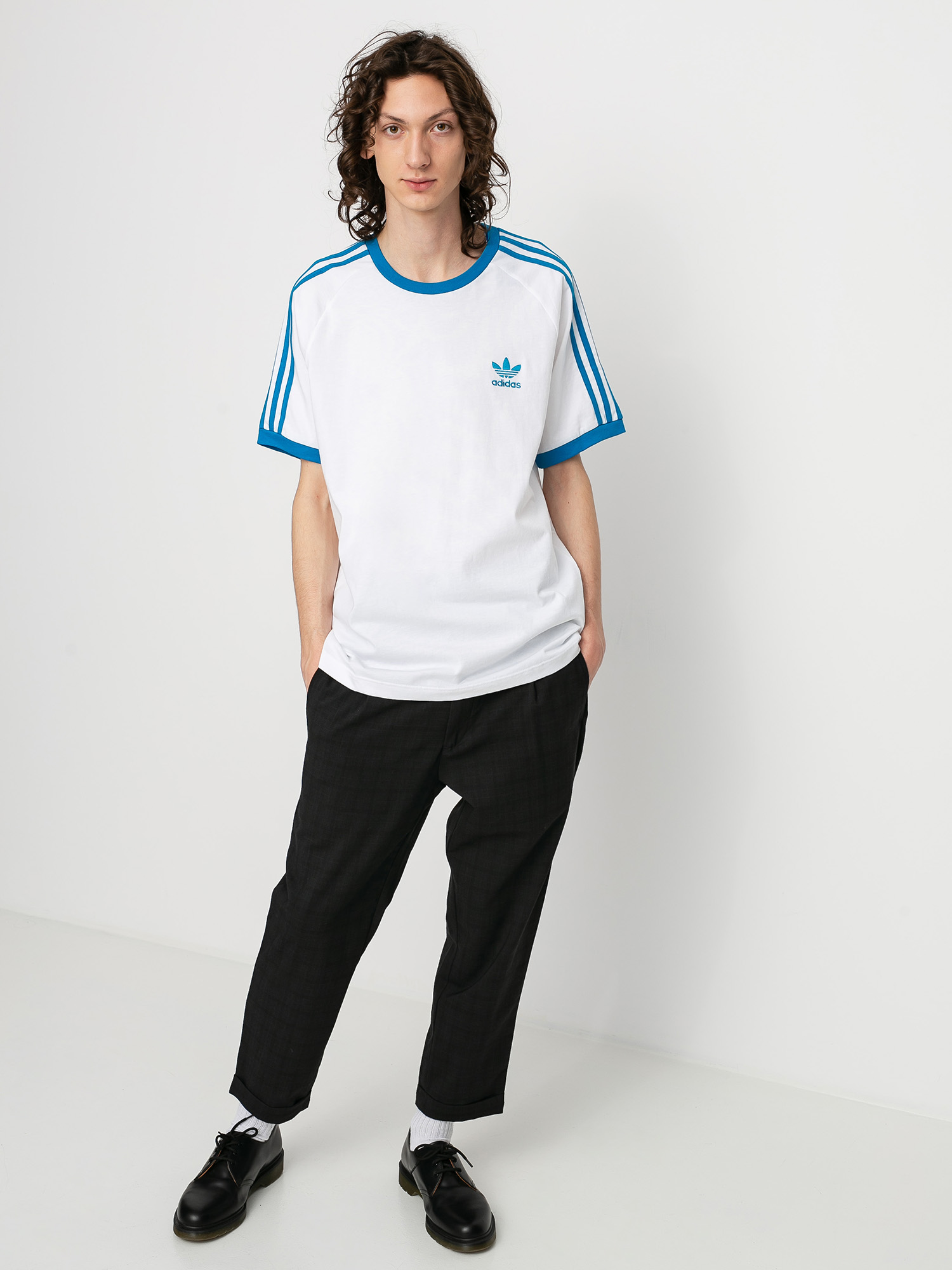 Tričko adidas Originals 3 Stripes (white/shocya)