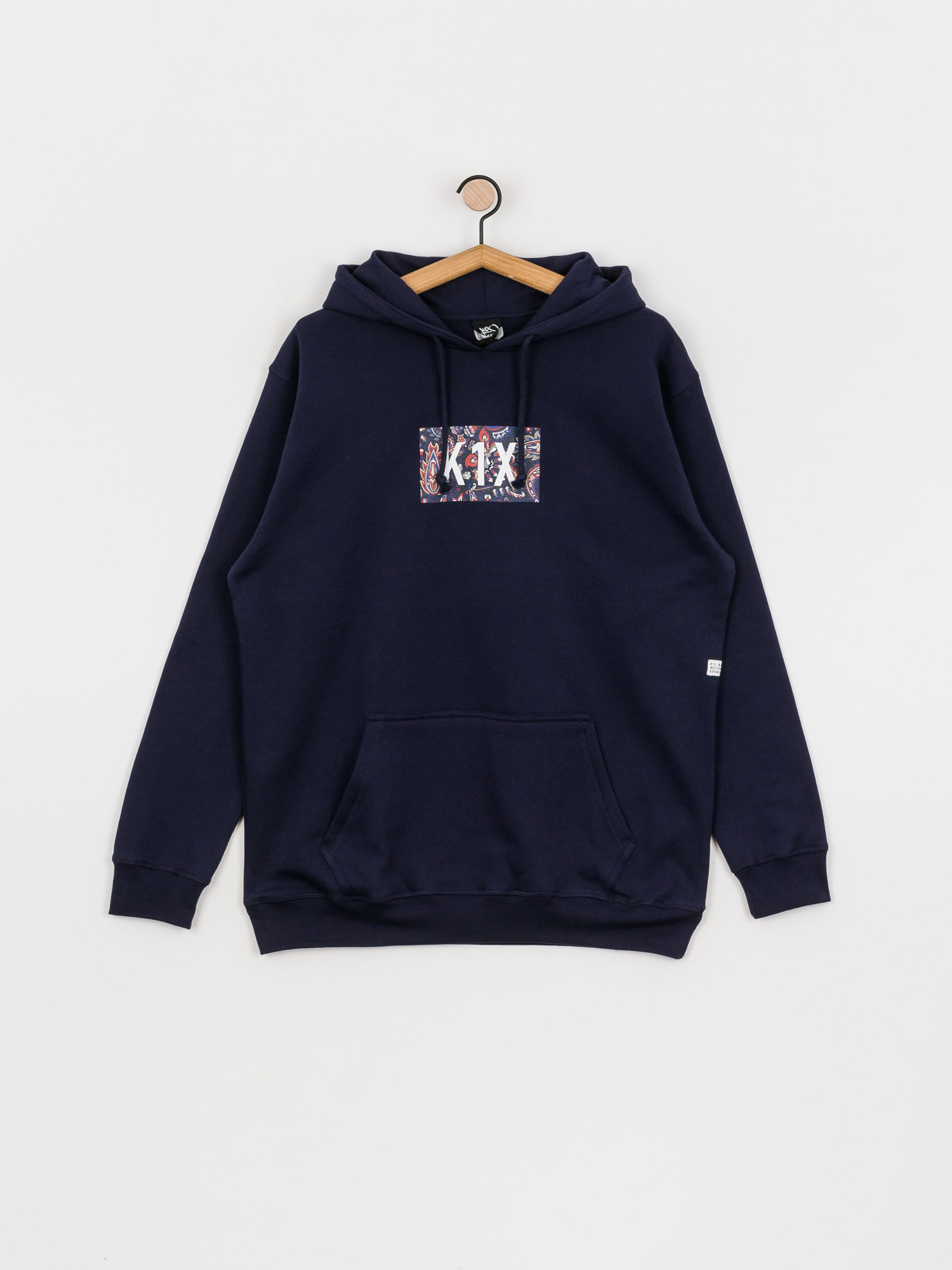 Mikina s kapucí K1x Paisley Bogo HD (peacoat)