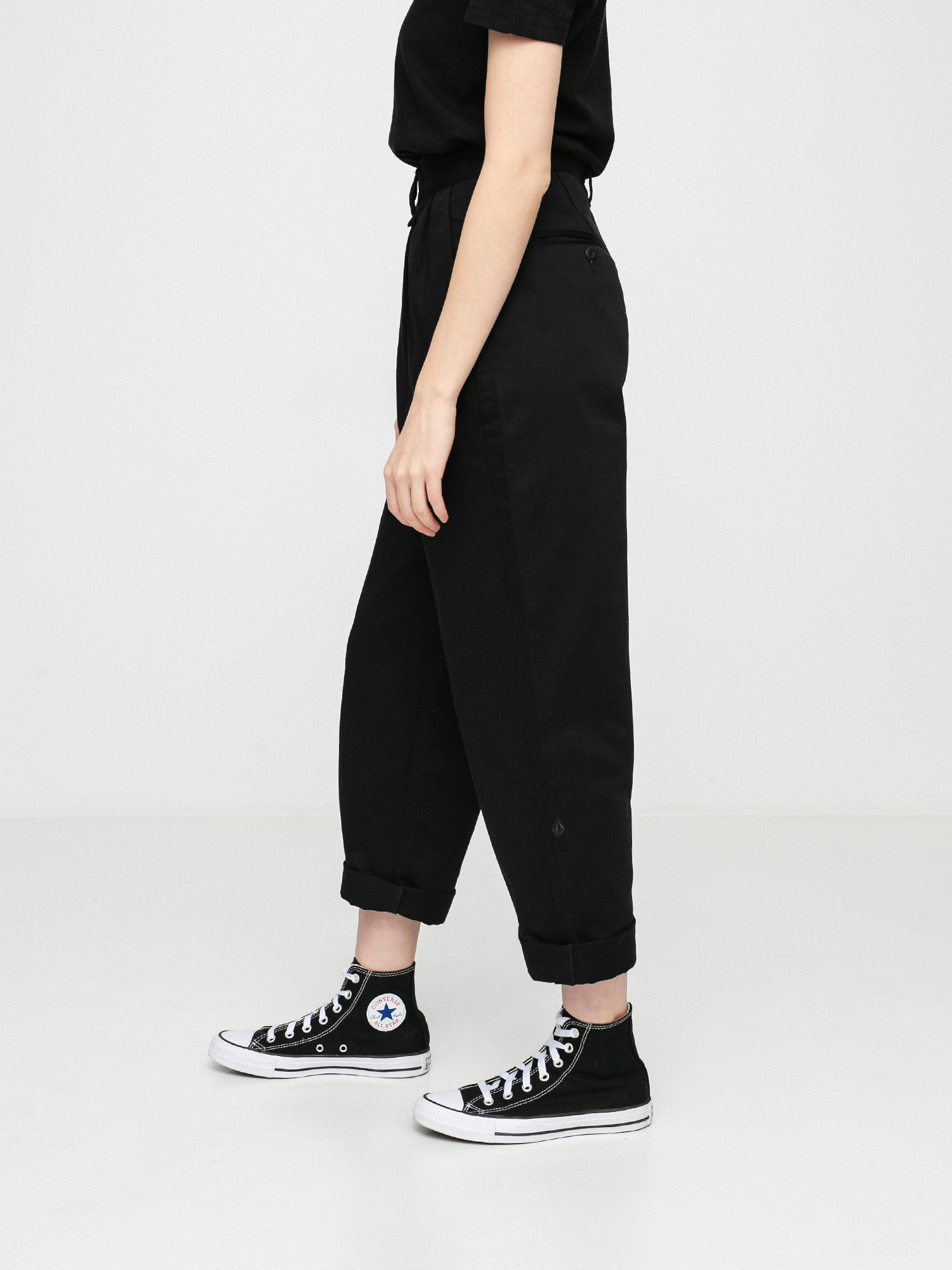 Kalhoty Volcom Greenfuzz Wmn (black)