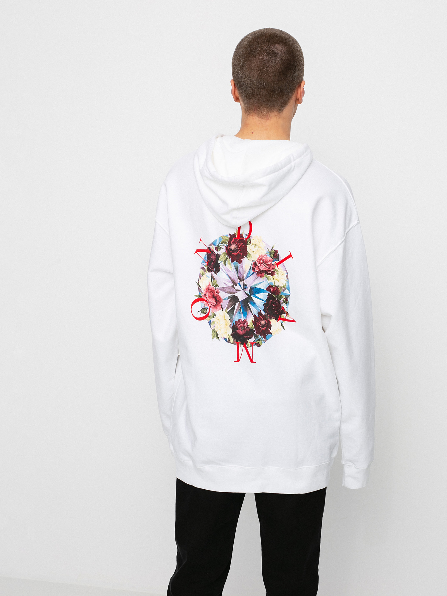 Mikina s kapucí Diamond Supply Co. Summertime HD (white)