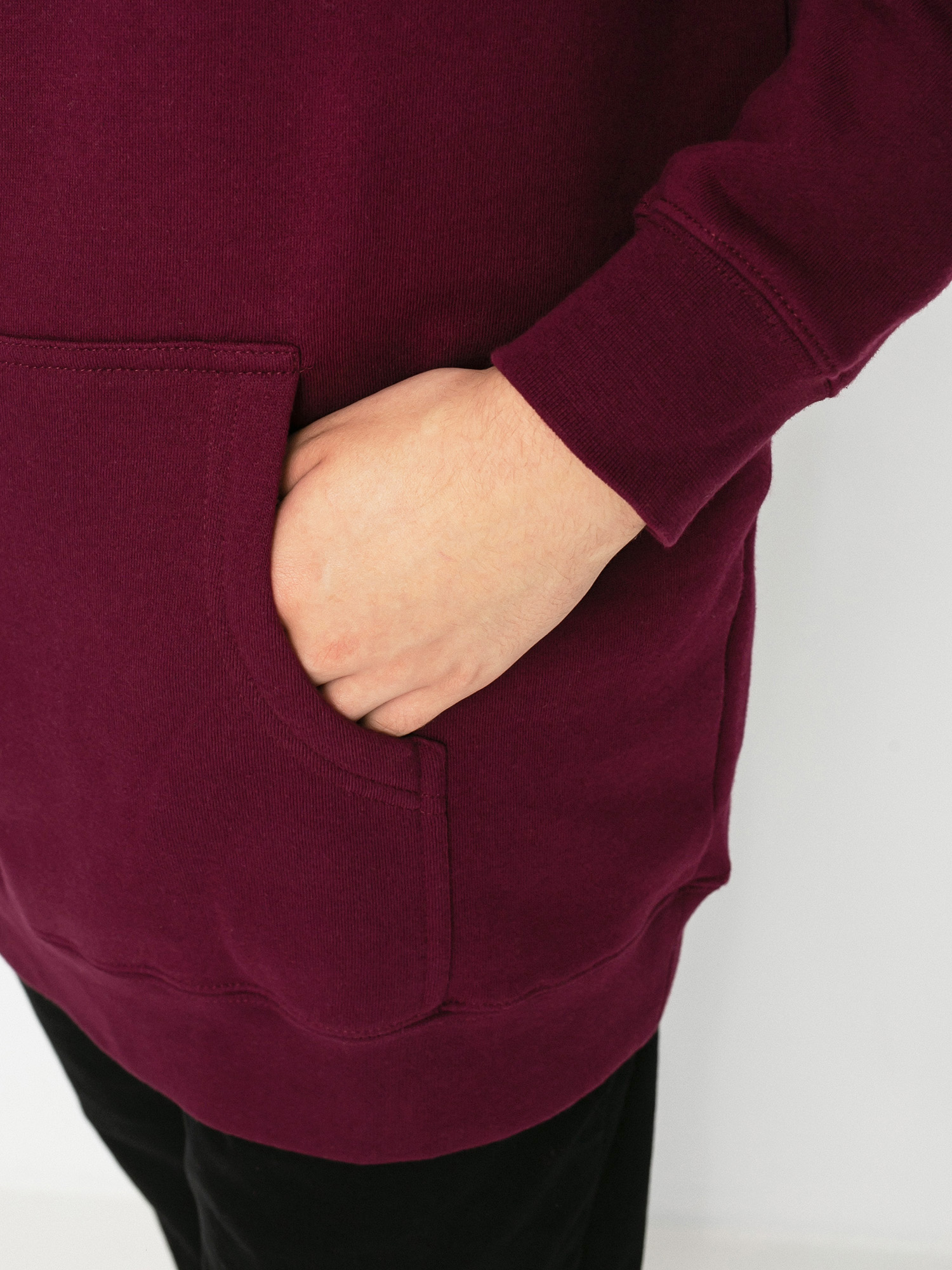 Mikina s kapucí Pizza Skateboards Emoji HD (burgundy)