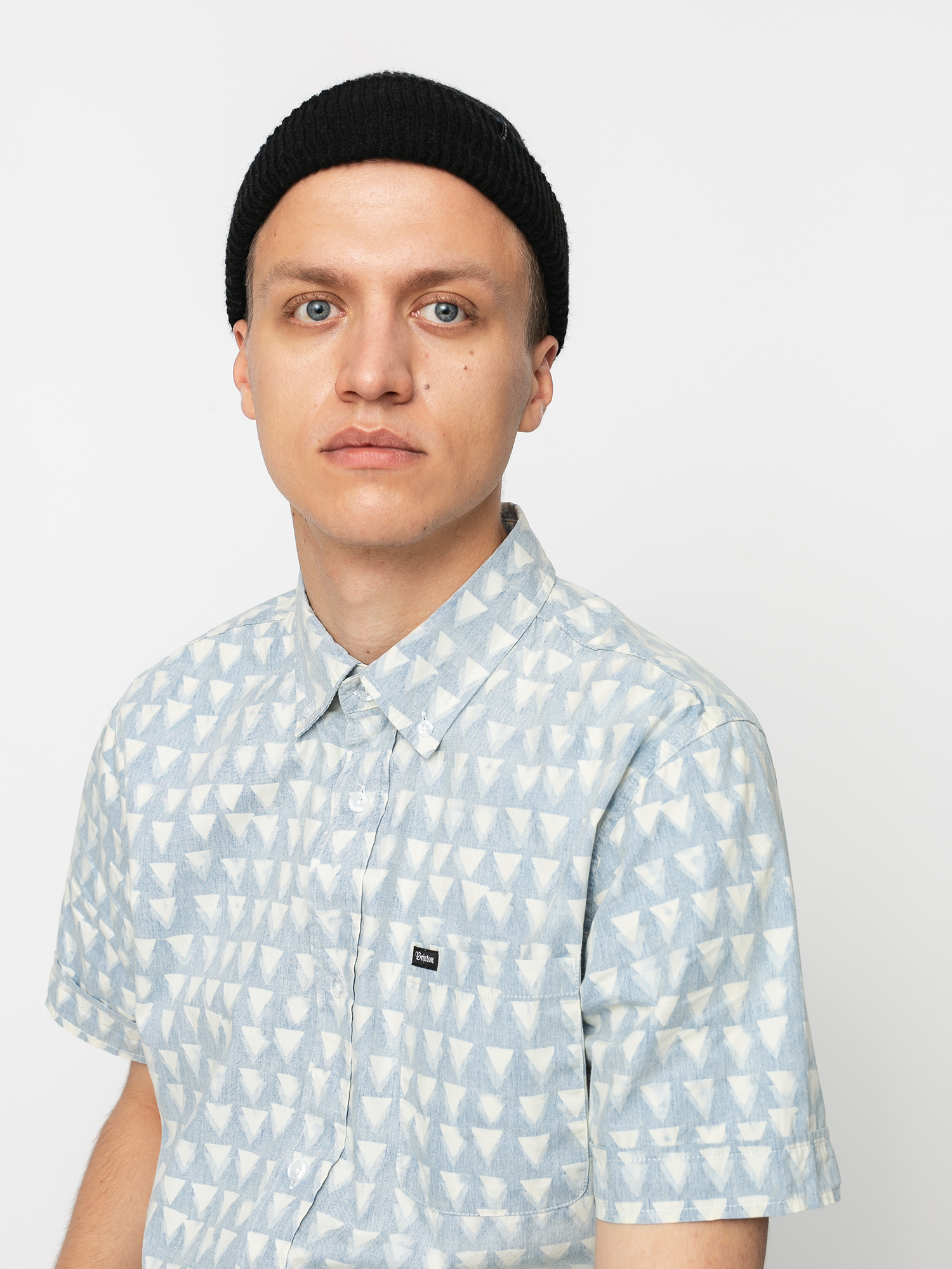 Košile Brixton 01 (light blue/white)